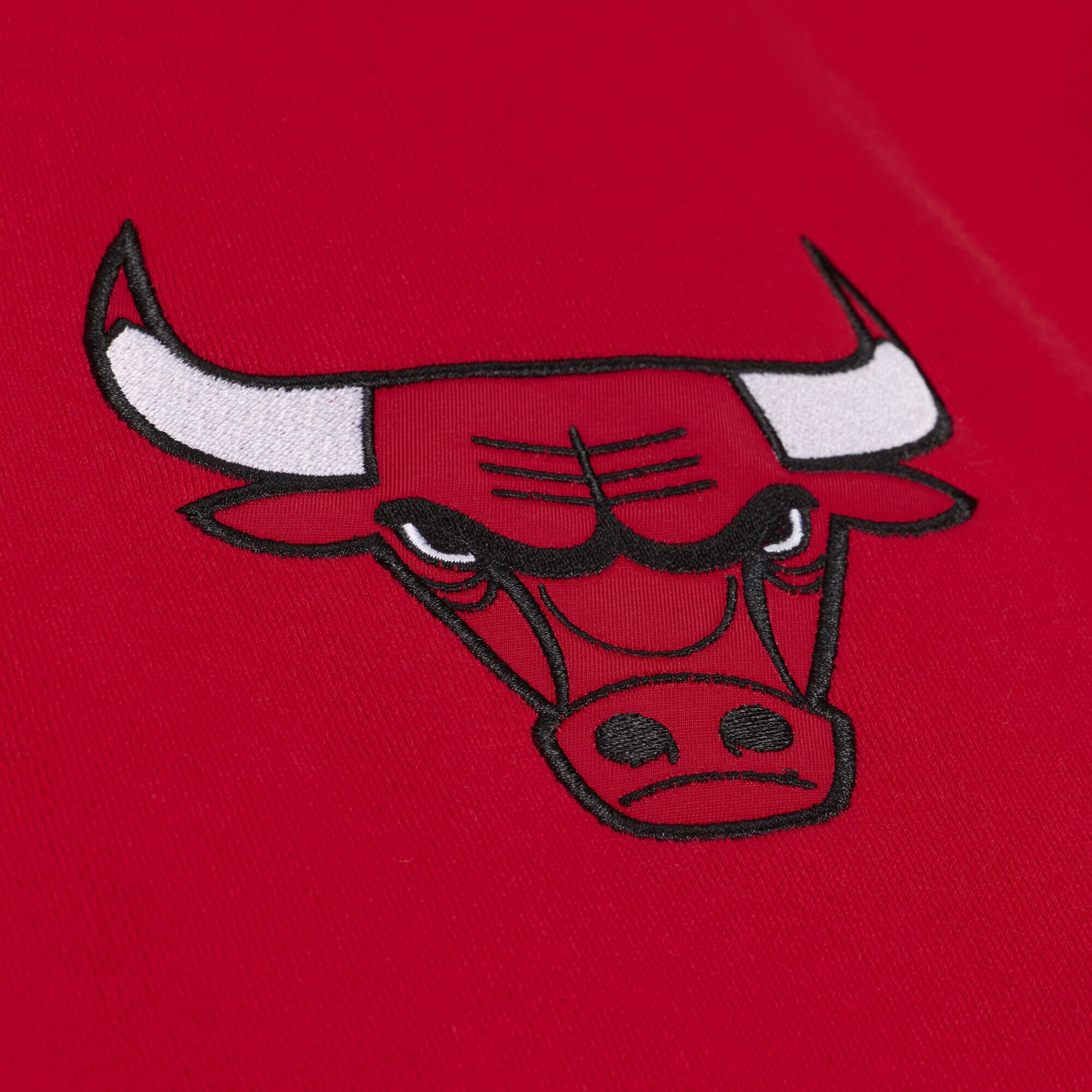 Sweat à capuche en polaire Mitchell & Ness rouge Chicago Bulls triple motif carreaux pour homme