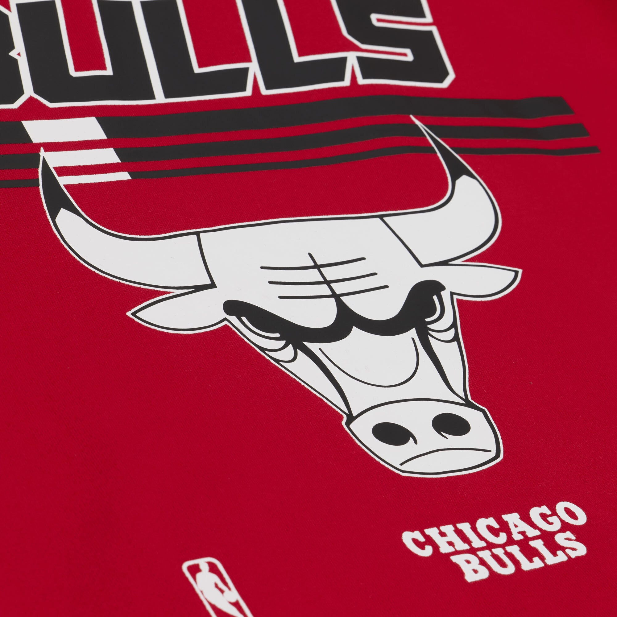 Sweat à capuche en polaire Mitchell & Ness rouge Chicago Bulls triple motif carreaux pour homme