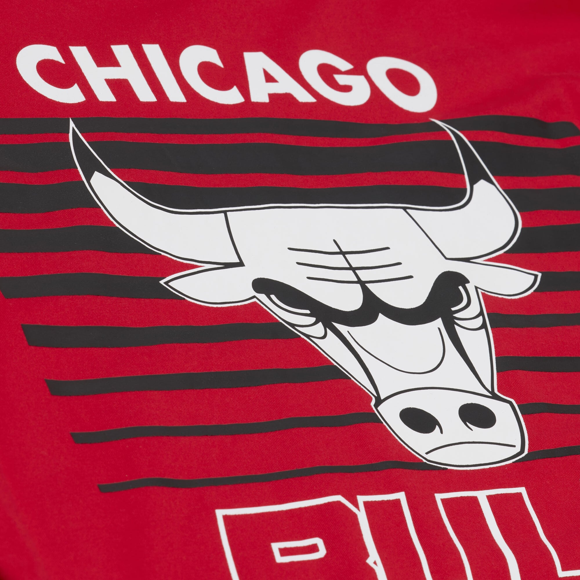 T-shirt à manches longues Mitchell & Ness rouge Chicago Bulls triple carreaux pour homme