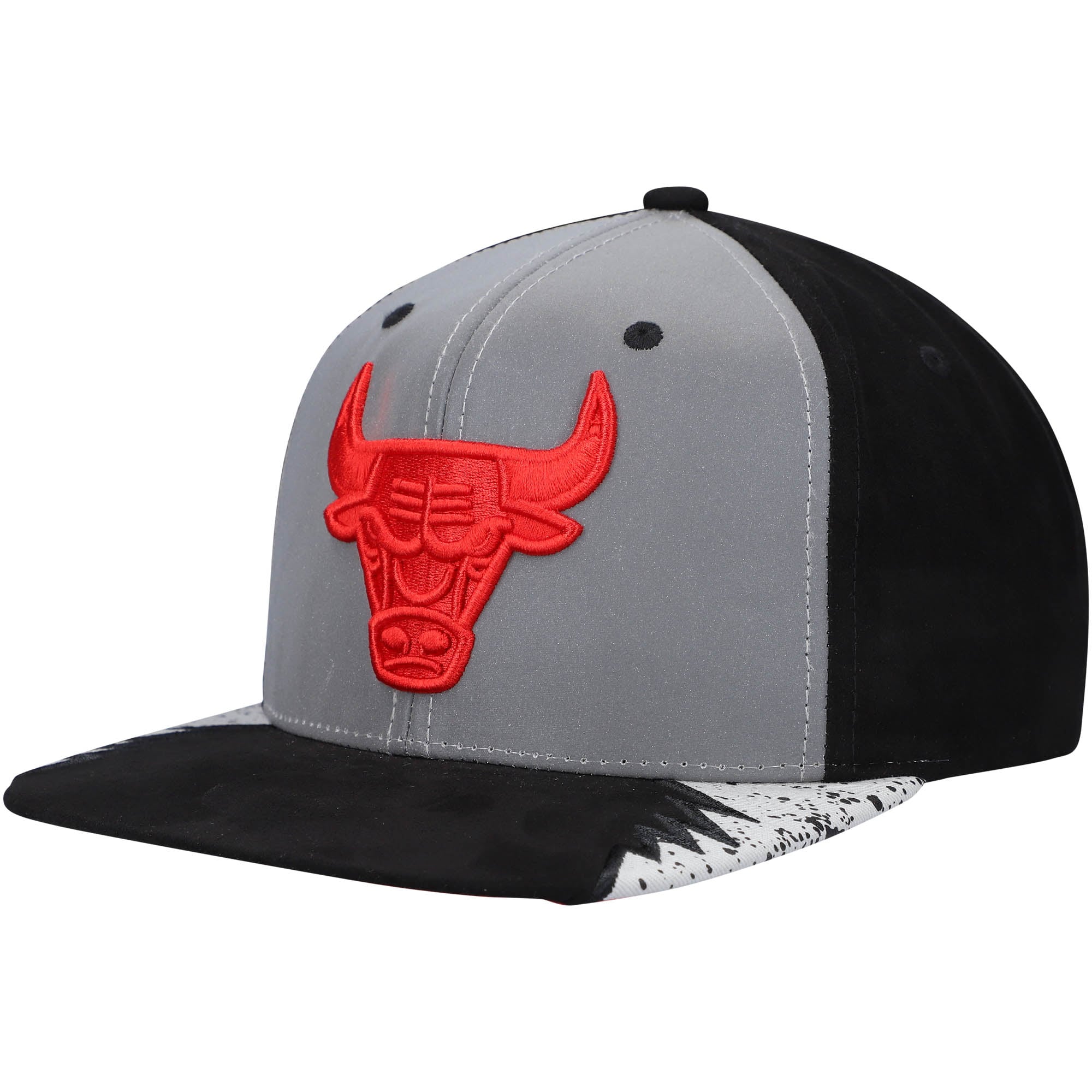 Men's Chicago Bulls Mitchell & Ness Silver/Gray Day 5 Snapback Hat