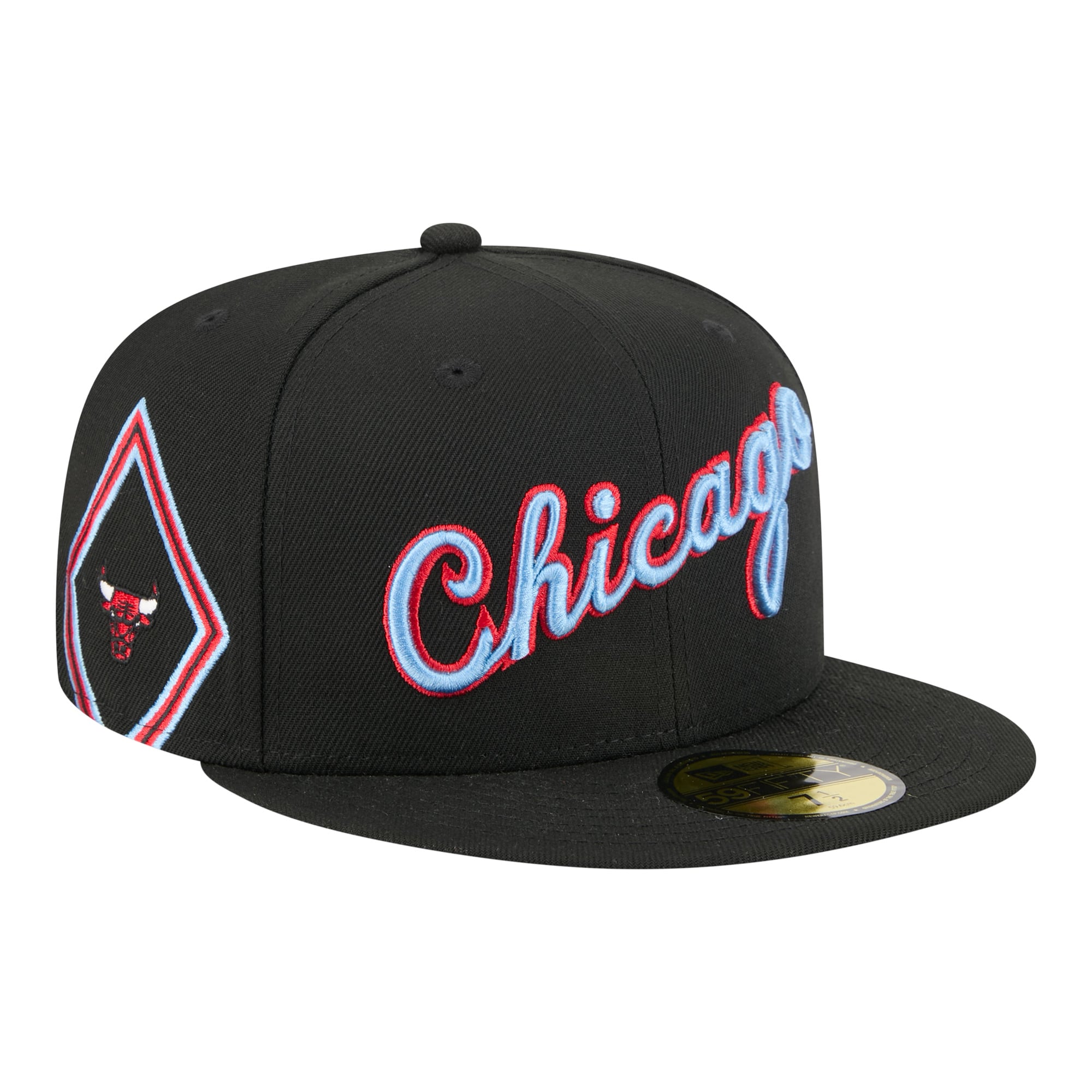 Men's New Era Black Chicago Bulls City Edition 59FIFTY Fitted Hat