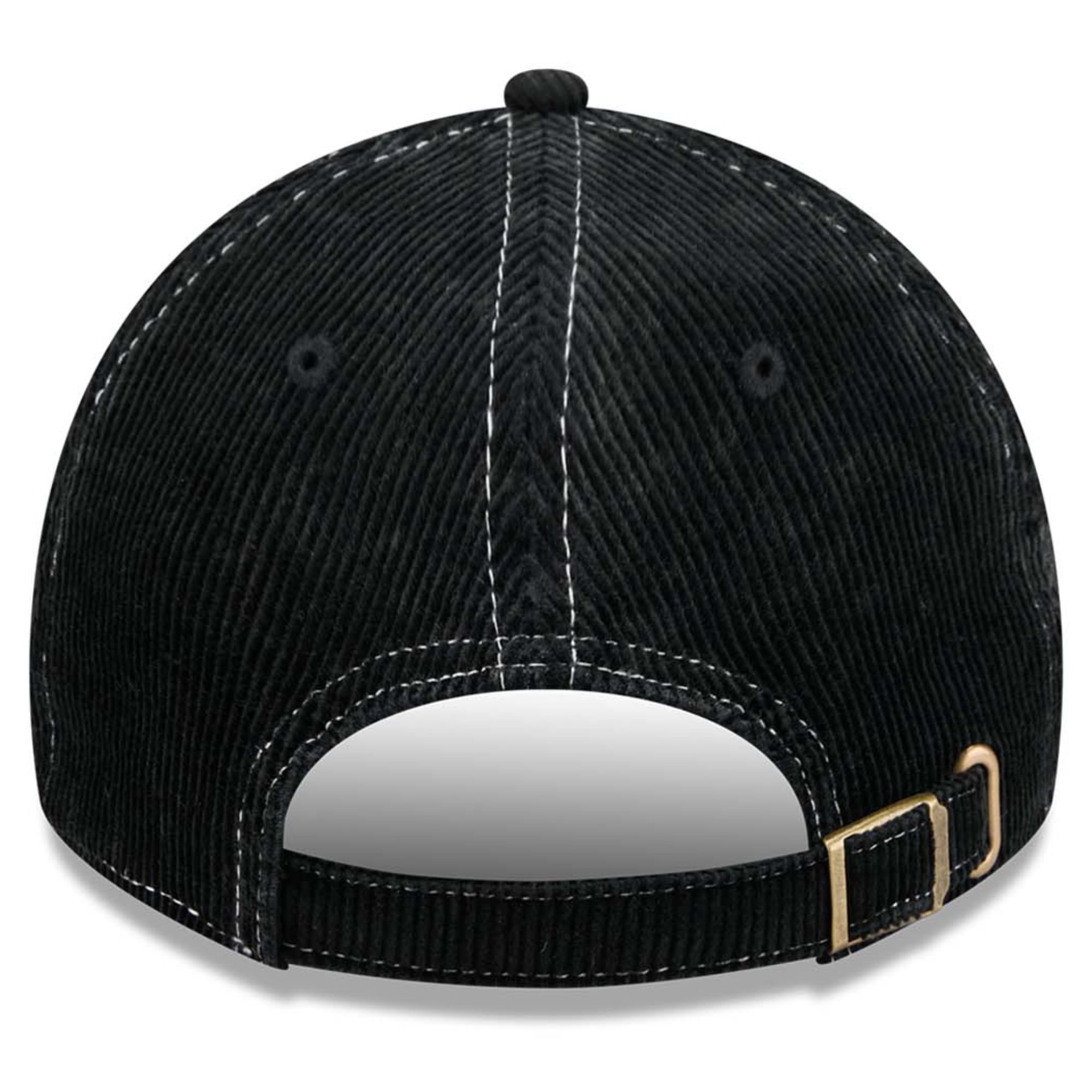 Casquette New Era noire pour homme, Chicago Bulls, en velours côtelé, style classique décontracté et ajustable