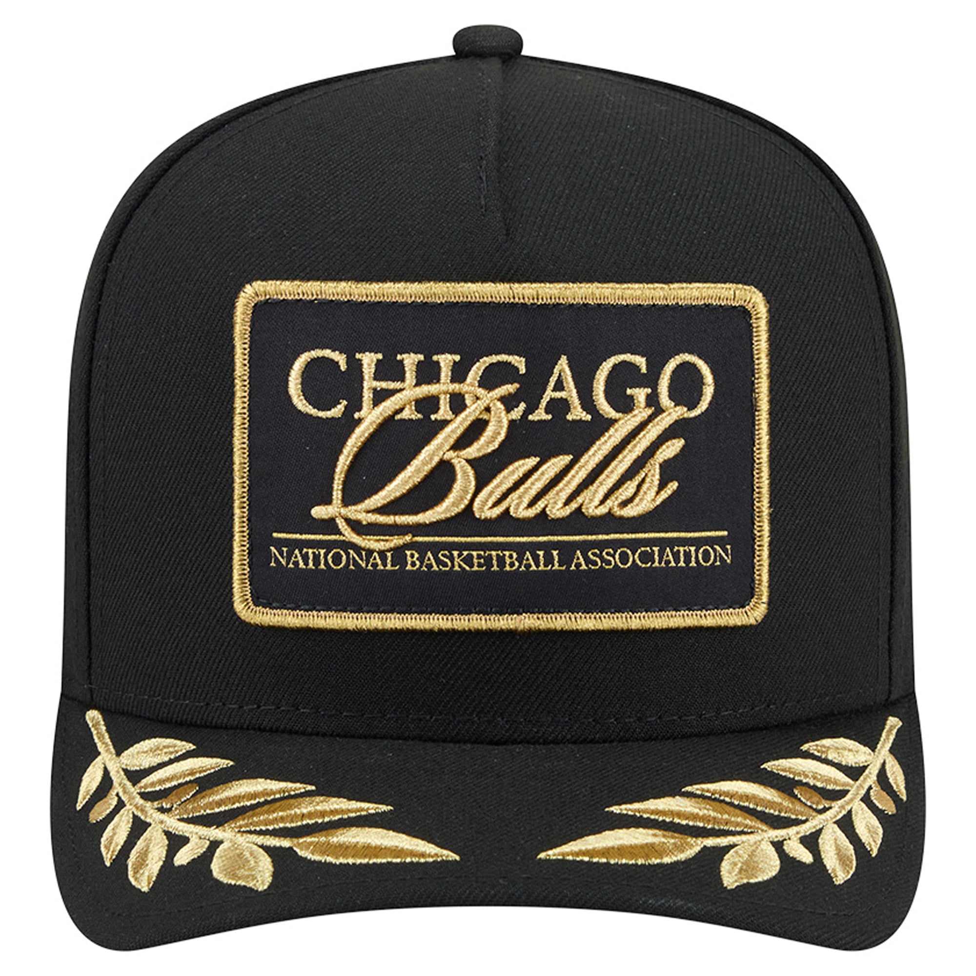 Casquette snapback New Era 9FIFTY Golden Chicago Bulls noire pour homme