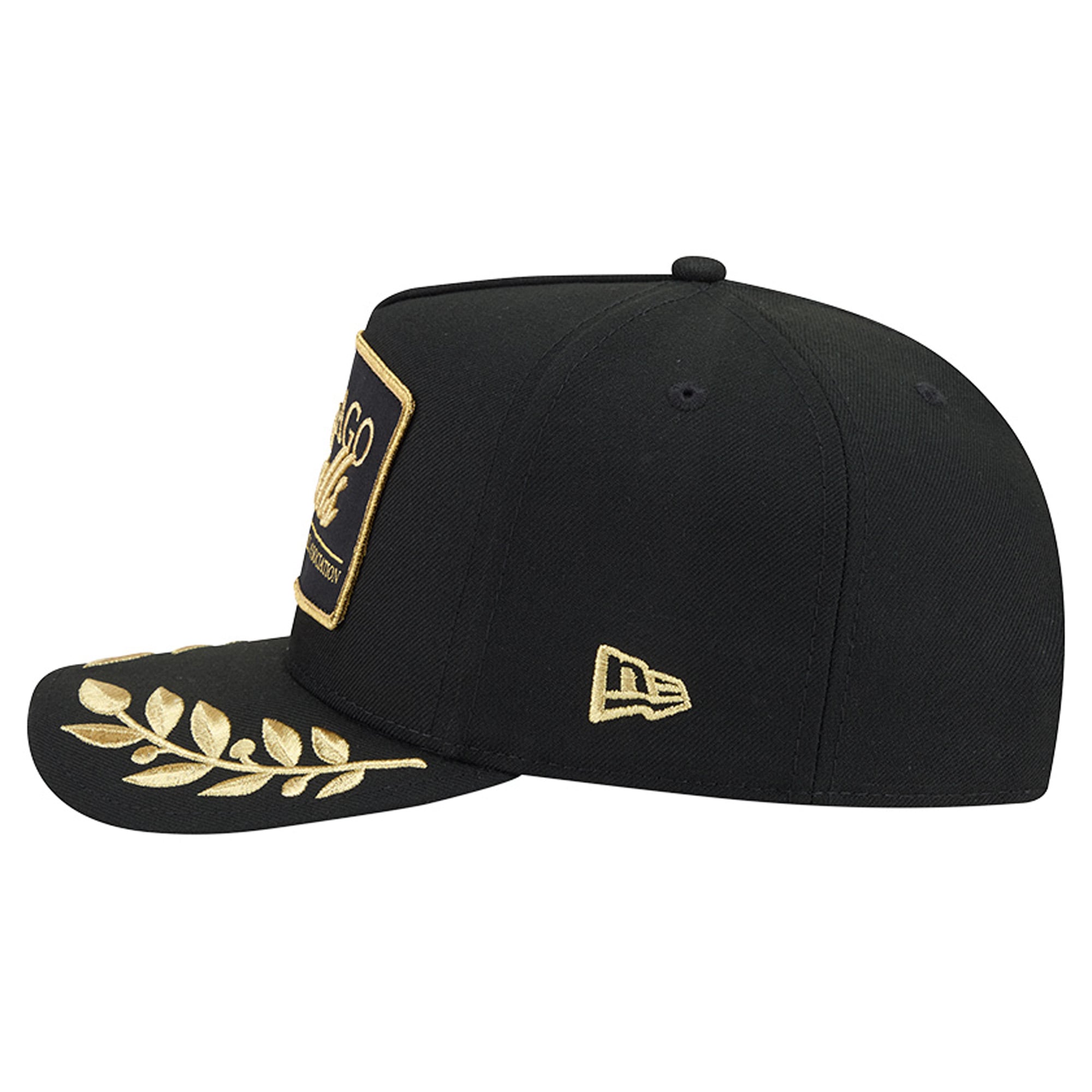 Casquette snapback New Era 9FIFTY Golden Chicago Bulls noire pour homme