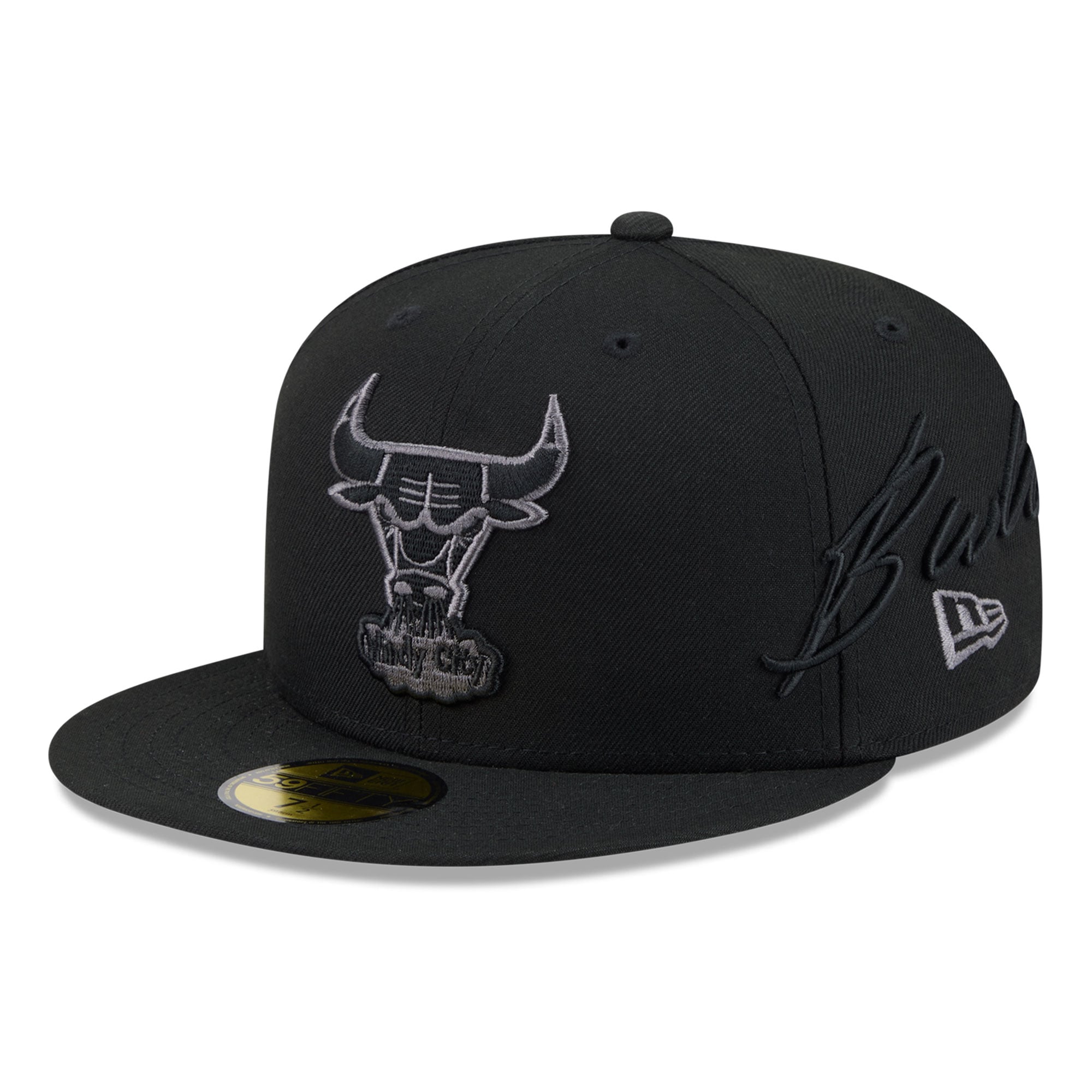 Casquette ajustée New Era 59FIFTY Chicago Bulls noire pour homme