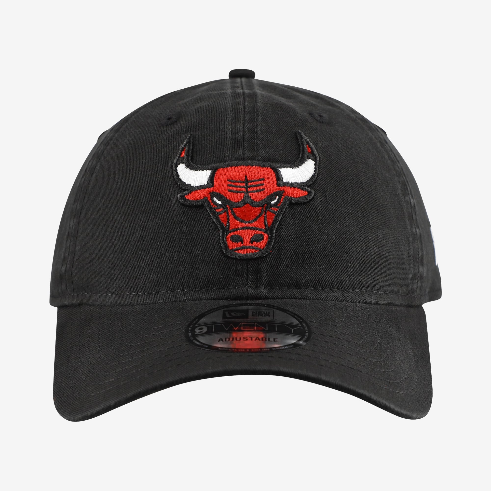 Men's New Era  Black Chicago Bulls Team 9TWENTY Adjustable Hat