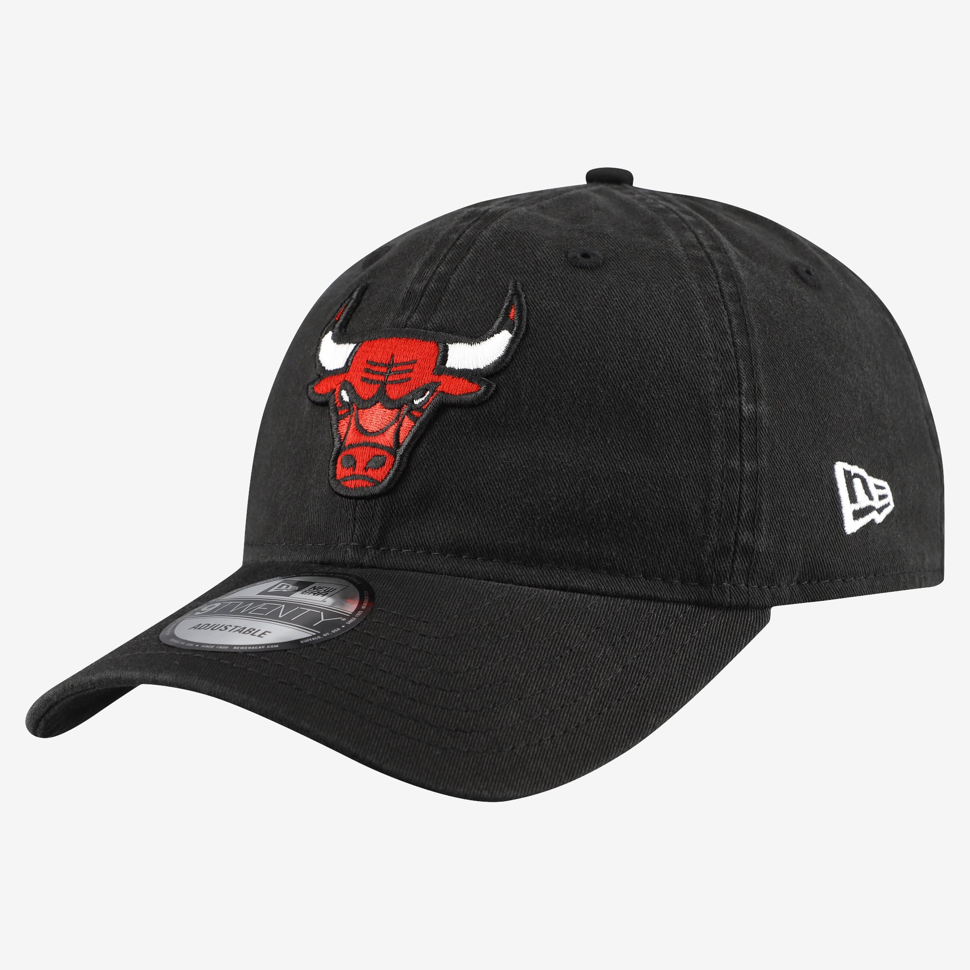 Men's New Era  Black Chicago Bulls Team 9TWENTY Adjustable Hat