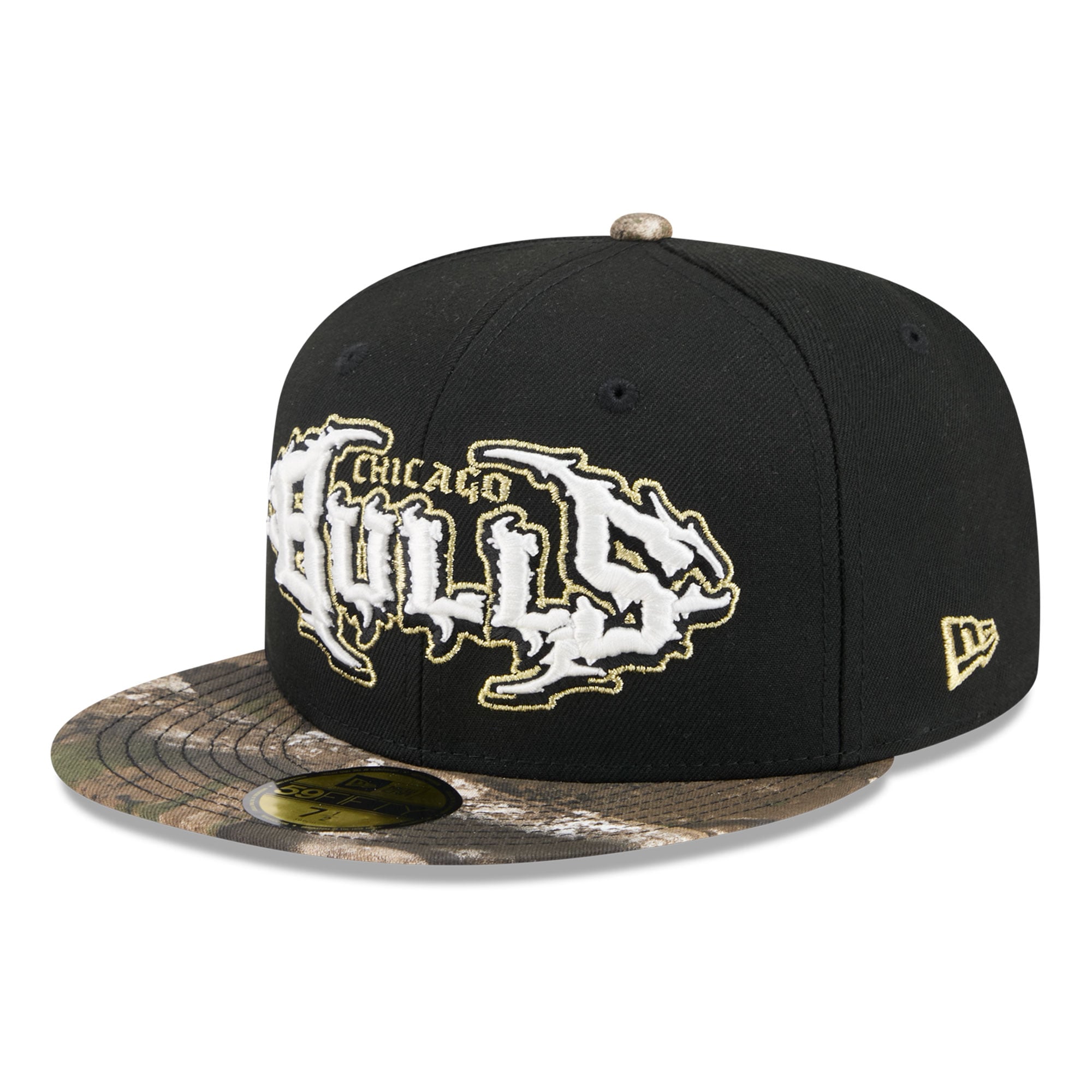 Men's New Era Black Chicago Bulls Thrilla 59FIFTY Fitted Hat