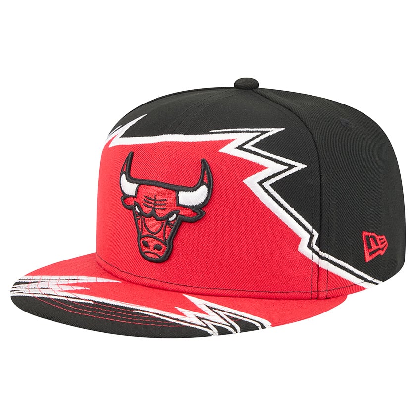 Men's Chicago Bulls New Era Black/Red Break 59FIFTY Fitted Hat