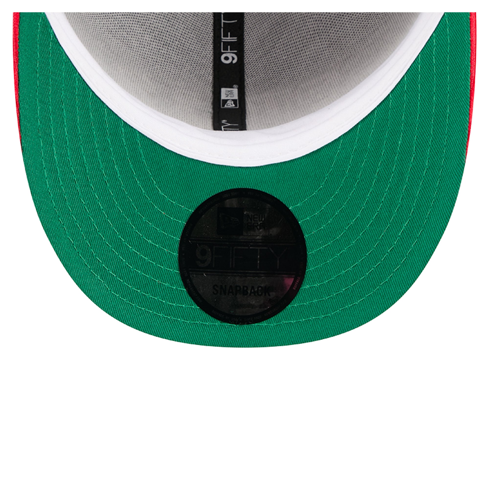 Casquette snapback New Era Chicago Bulls en velours côtelé noir et rouge pour homme
