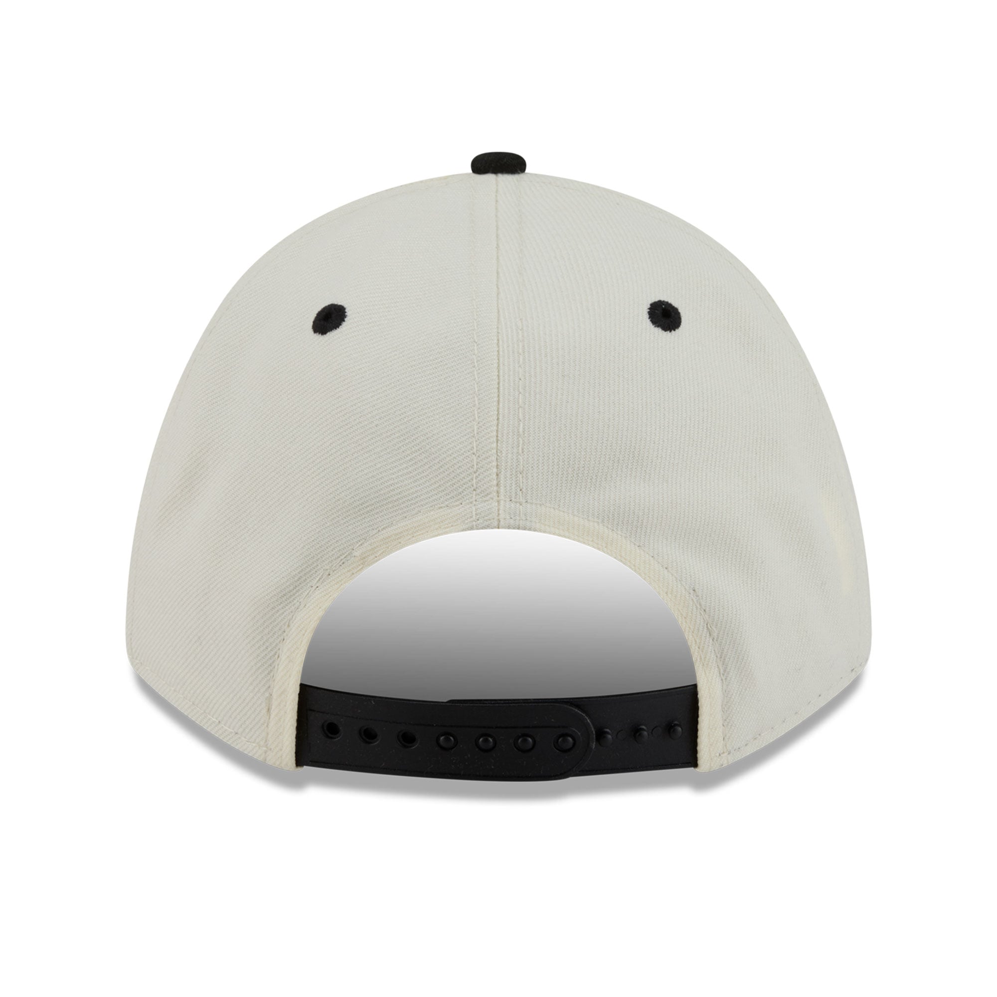 Casquette ajustable New Era Chicago Bulls Arch 9FORTY A-Frame M-Crown noire et blanche pour homme
