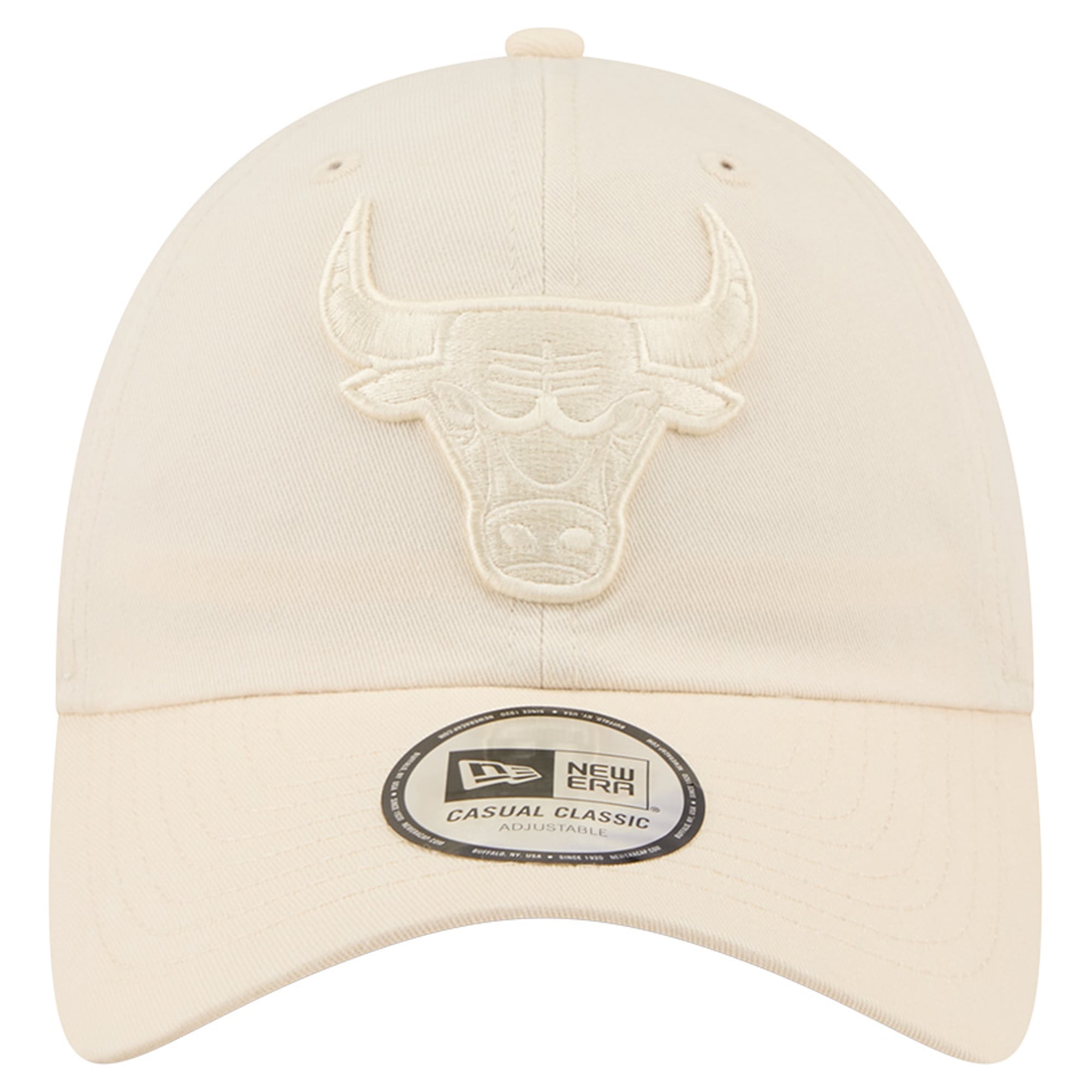 Casquette New Era crème Chicago Bulls pour homme, coloris classique et ajustable
