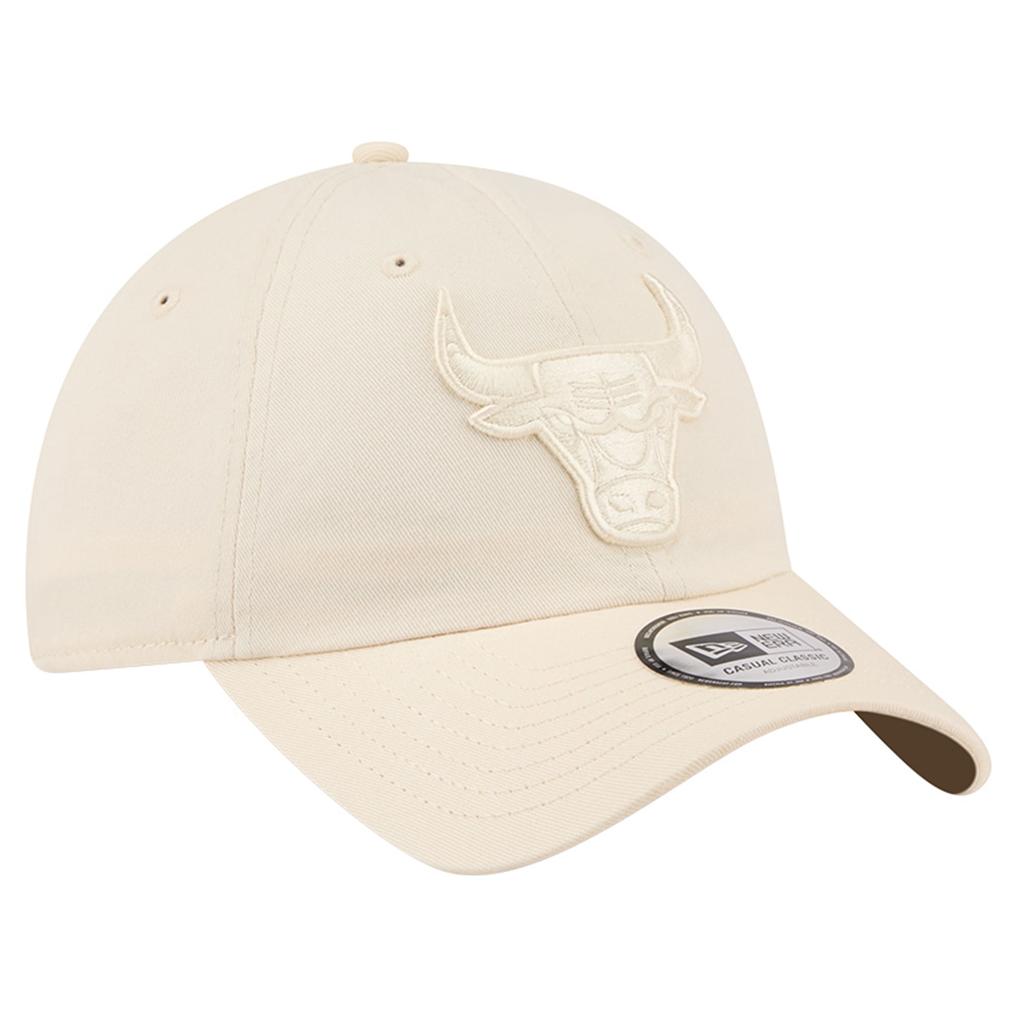 Casquette New Era crème Chicago Bulls pour homme, coloris classique et ajustable