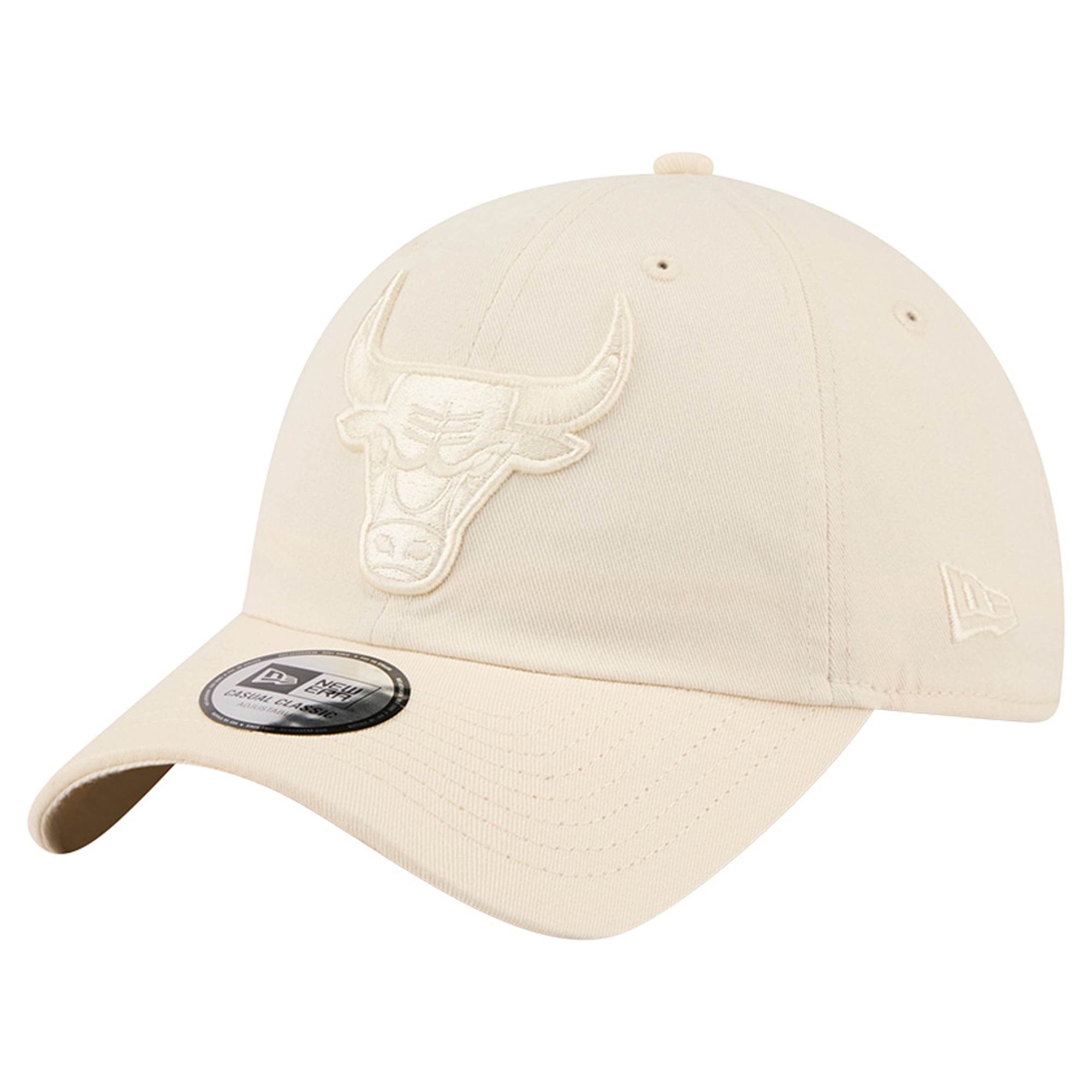 Casquette New Era crème Chicago Bulls pour homme, coloris classique et ajustable