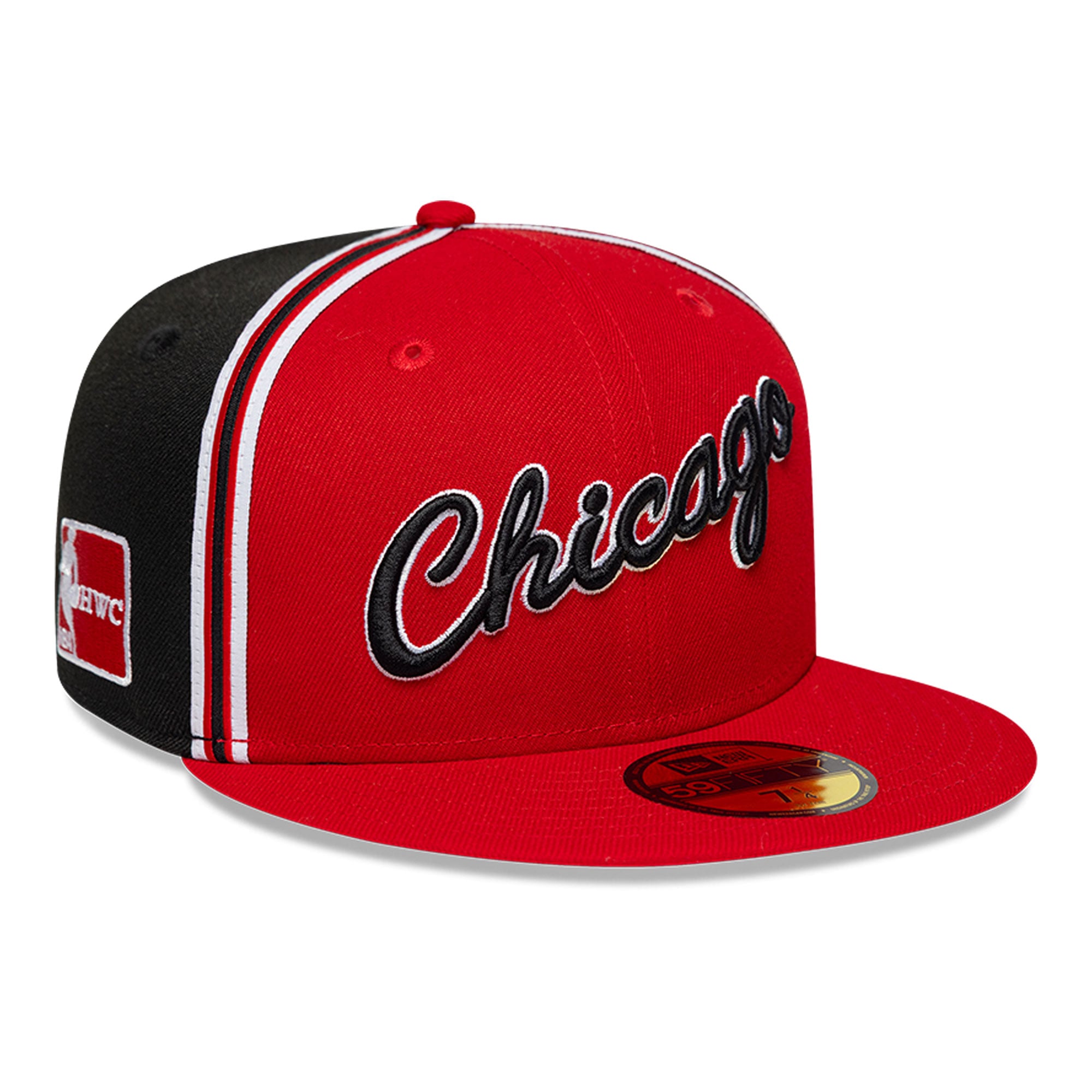 Men's Chicago Bulls Dennis Rodman New Era Red Player 59FIFTY Fitted Hat