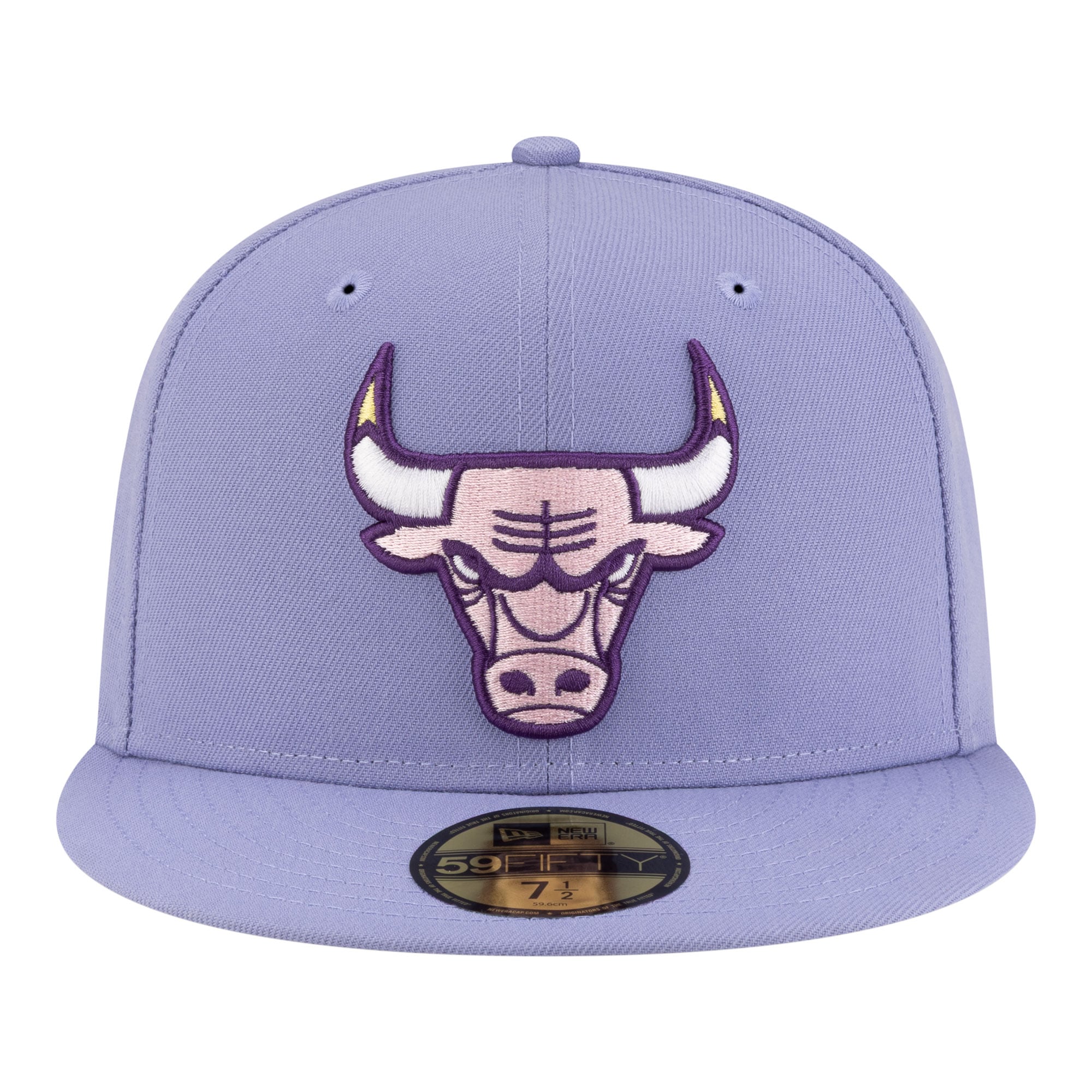 Casquette ajustée New Era 59FIFTY pour homme, coloris lavande Chicago Bulls