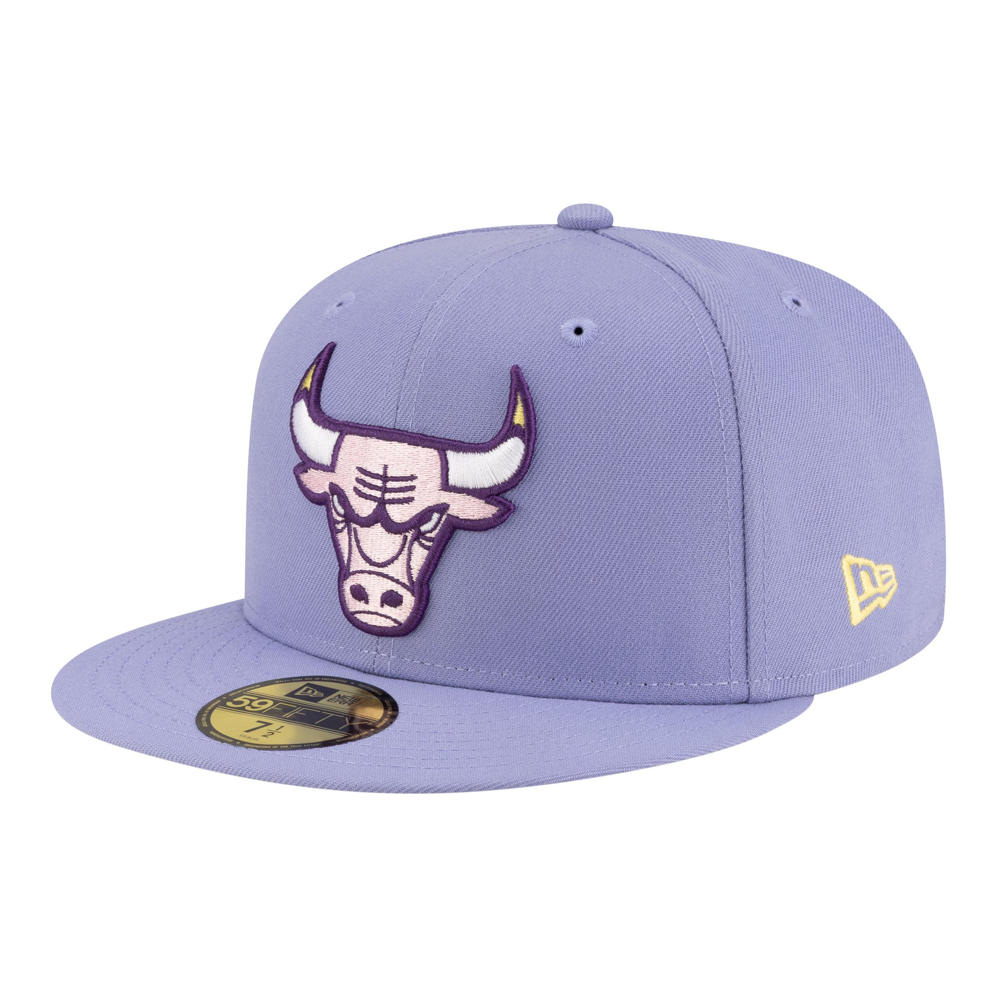 Casquette ajustée New Era 59FIFTY pour homme, coloris lavande Chicago Bulls