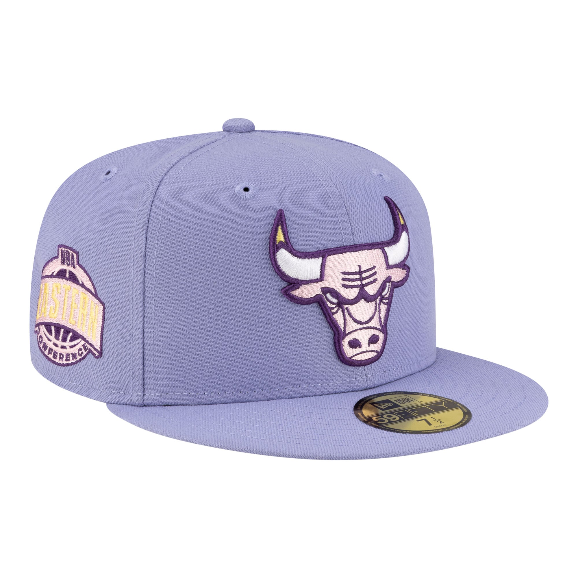 Men's Chicago Bulls New Era Lavender Color Pack 59FIFTY Fitted Hat