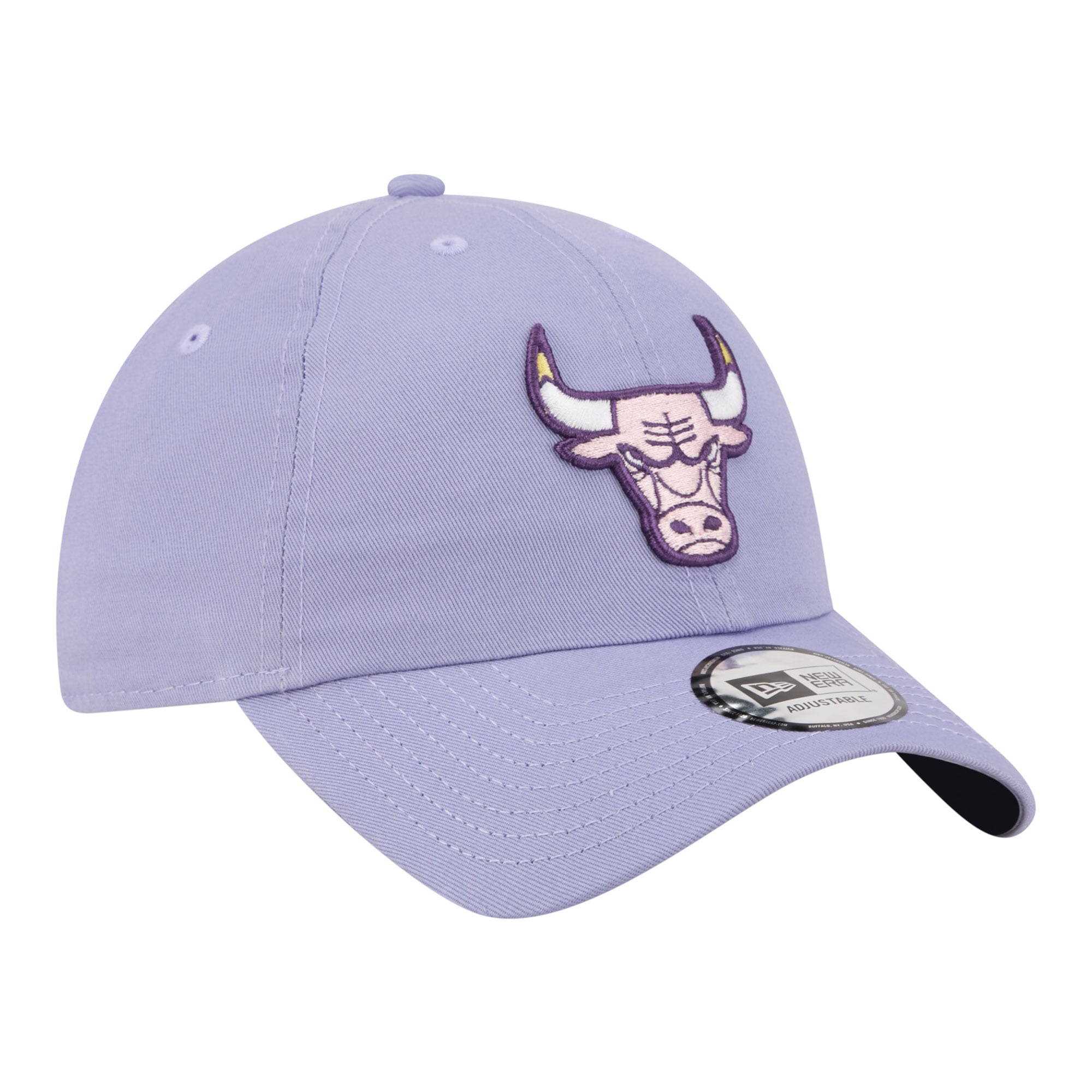 Casquette New Era Chicago Bulls Lavender pour homme, modèle classique et ajustable