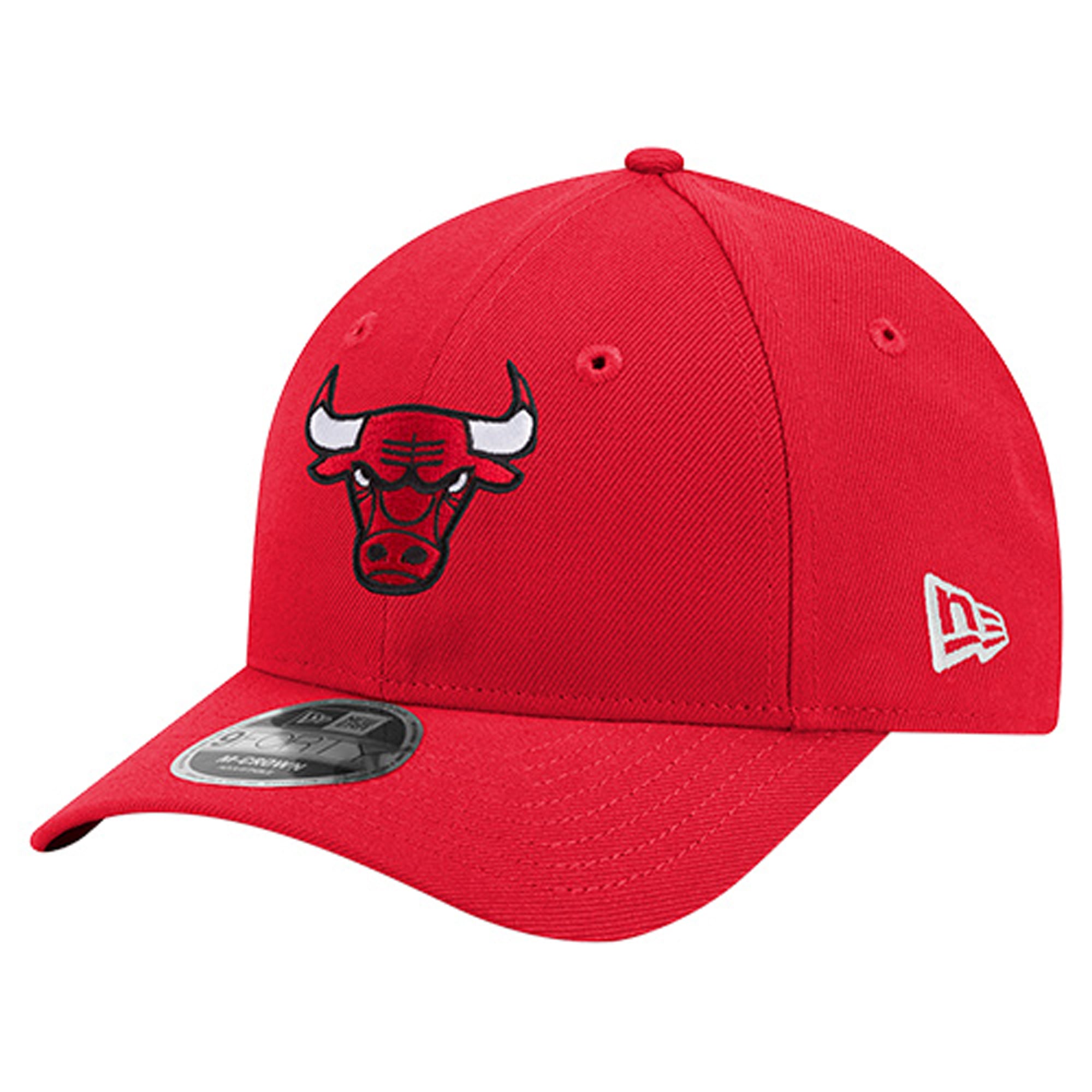 Men's Chicago Bulls New Era Red 9FORTY Stock M-Crown Adjustable Hat