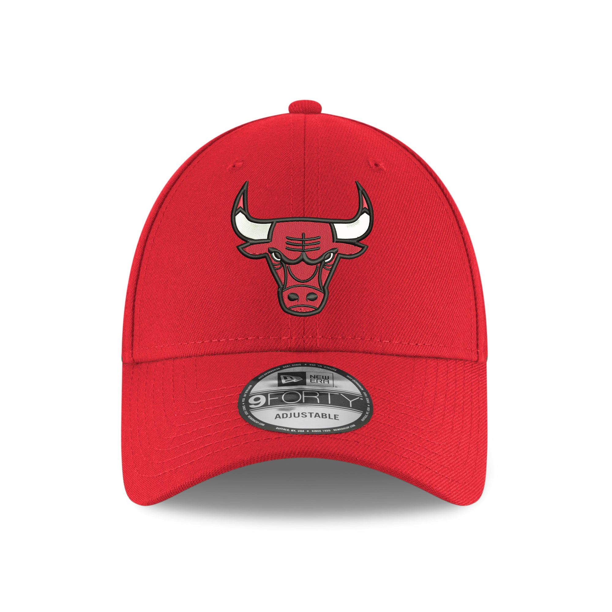 Men's New Era Red Chicago Bulls Team 9FORTY Adjustable Hat
