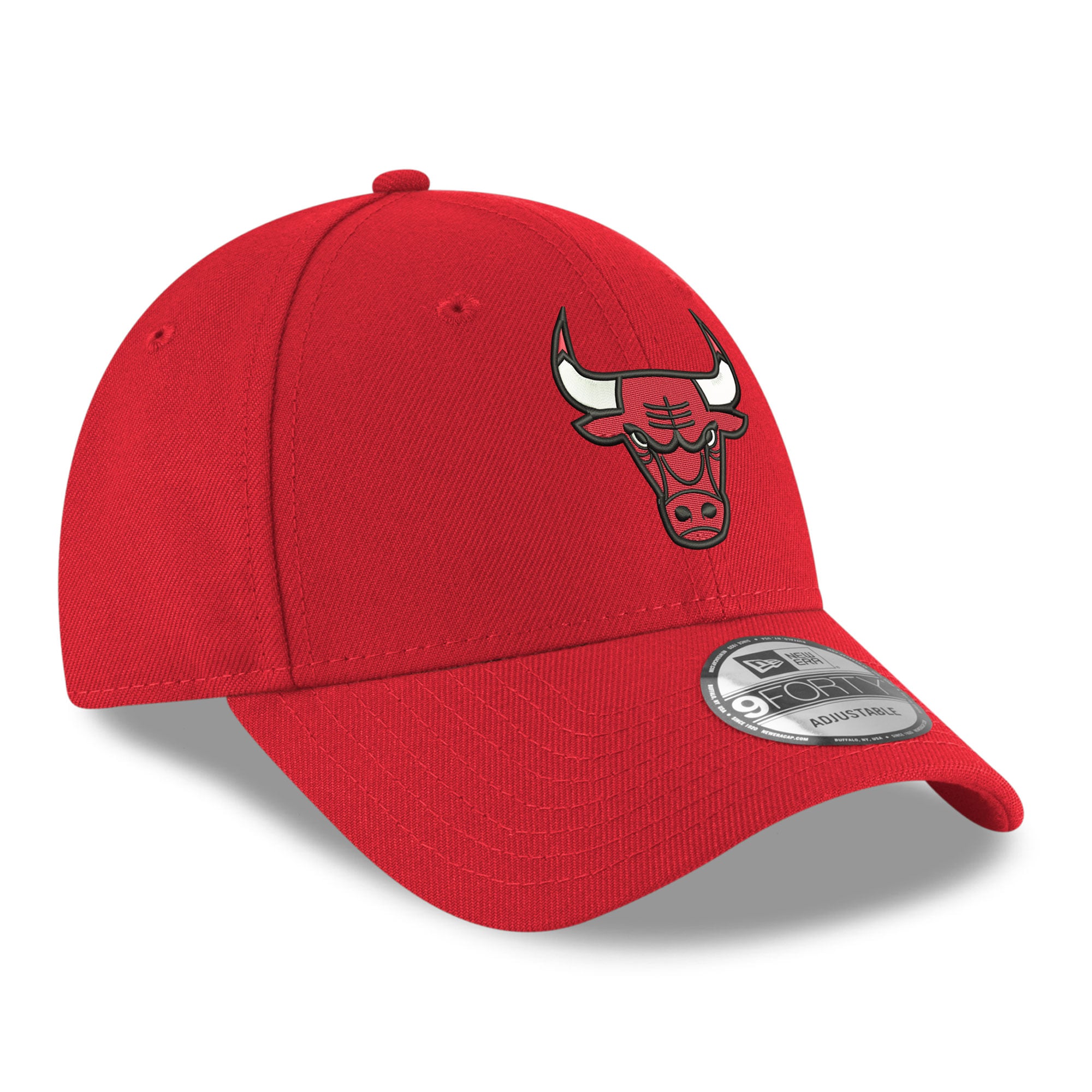 Men's New Era Red Chicago Bulls Team 9FORTY Adjustable Hat