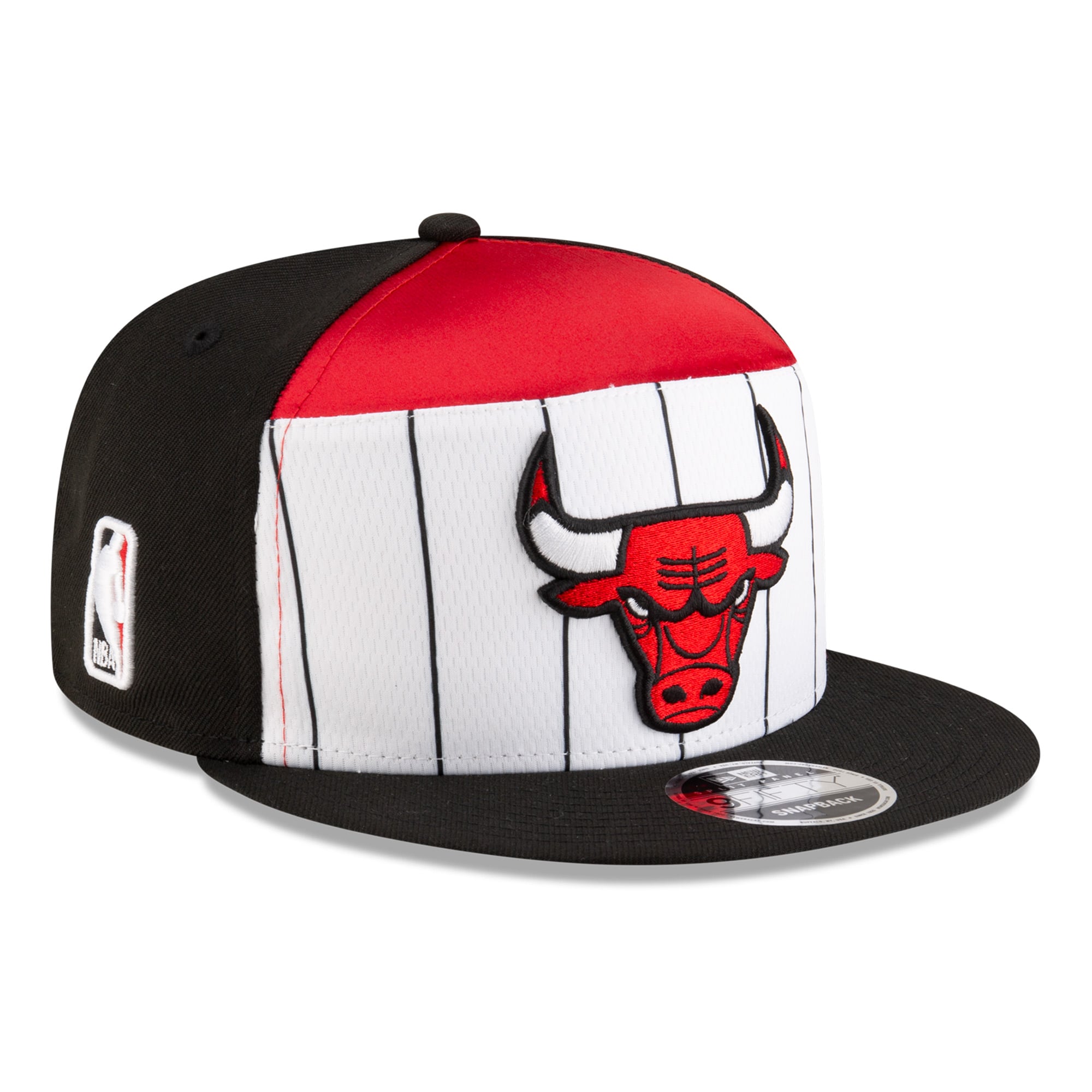 Men's Chicago Bulls New Era White/Black 2025 NBA Tip Off Split Panel 9FIFTY Snapback Hat