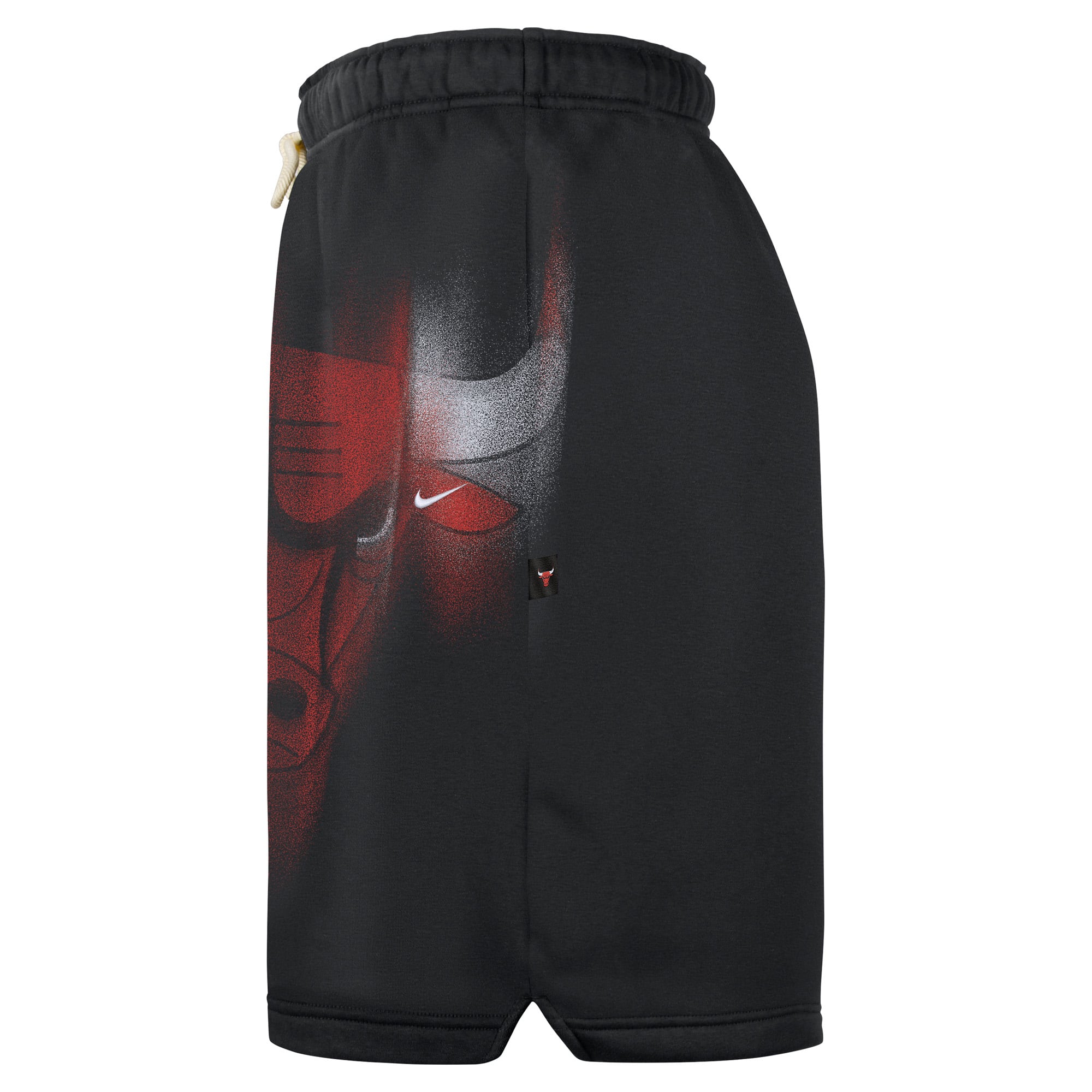 Short de sport Nike Chicago Bulls 2026 Standard Issue pour homme, en polaire noire.