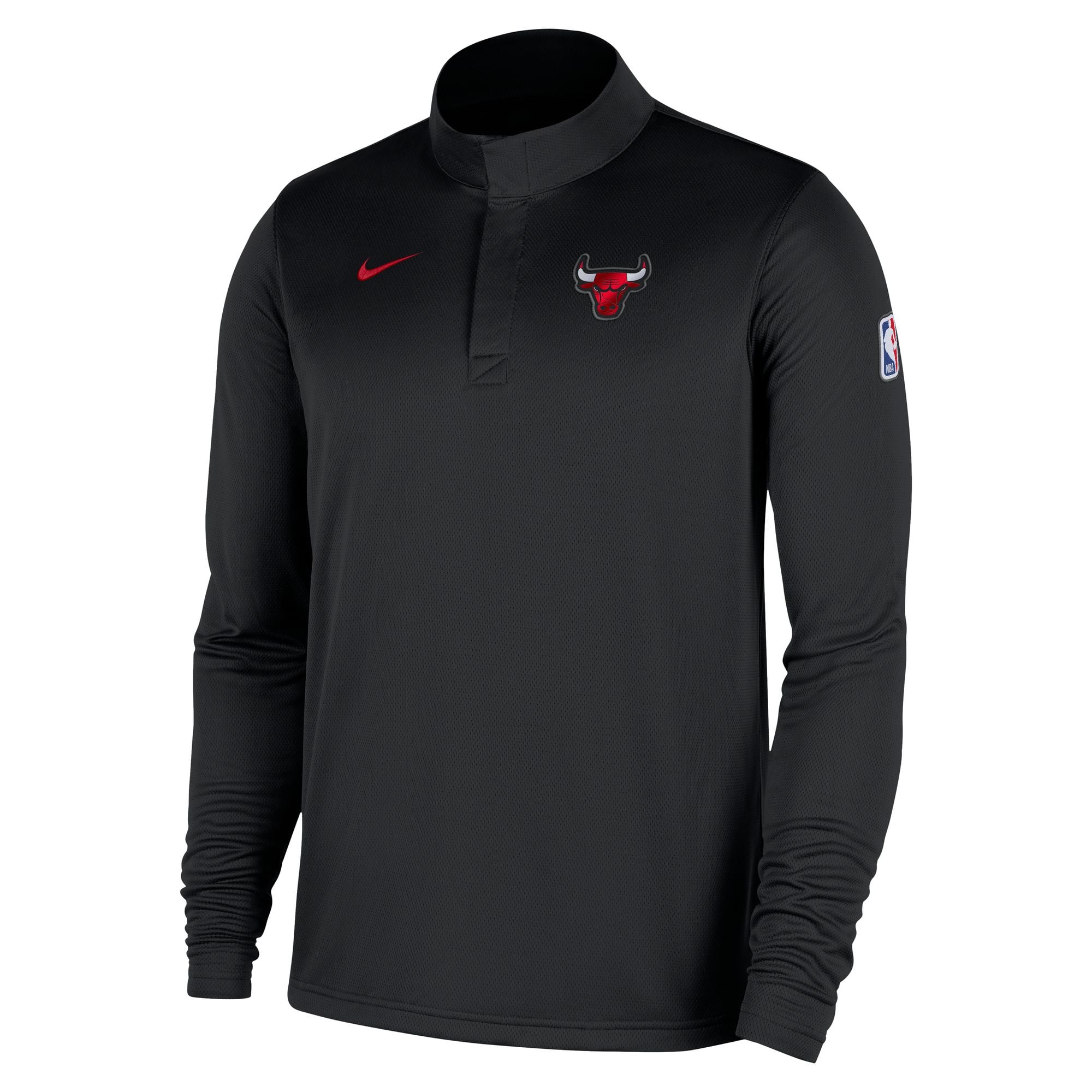 Haut Nike Chicago Bulls Authentic Coaches à quart de zip Dri-FIT pour homme, rouge.