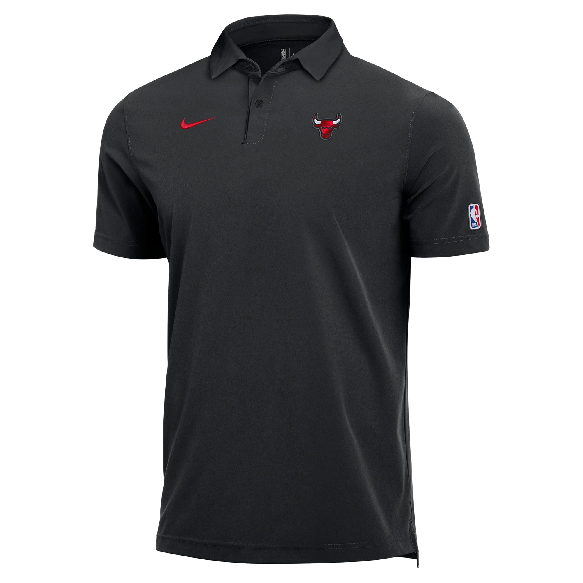 Men's Nike  Black Chicago Bulls Dri-FIT Coaches Polo
