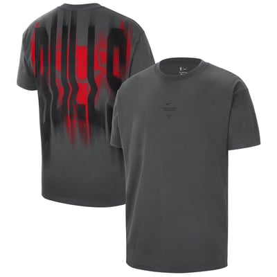 Chicago Bulls Nike 2026 Standard Issue Pre-Game Max 90 T-Shirt - Charcoal