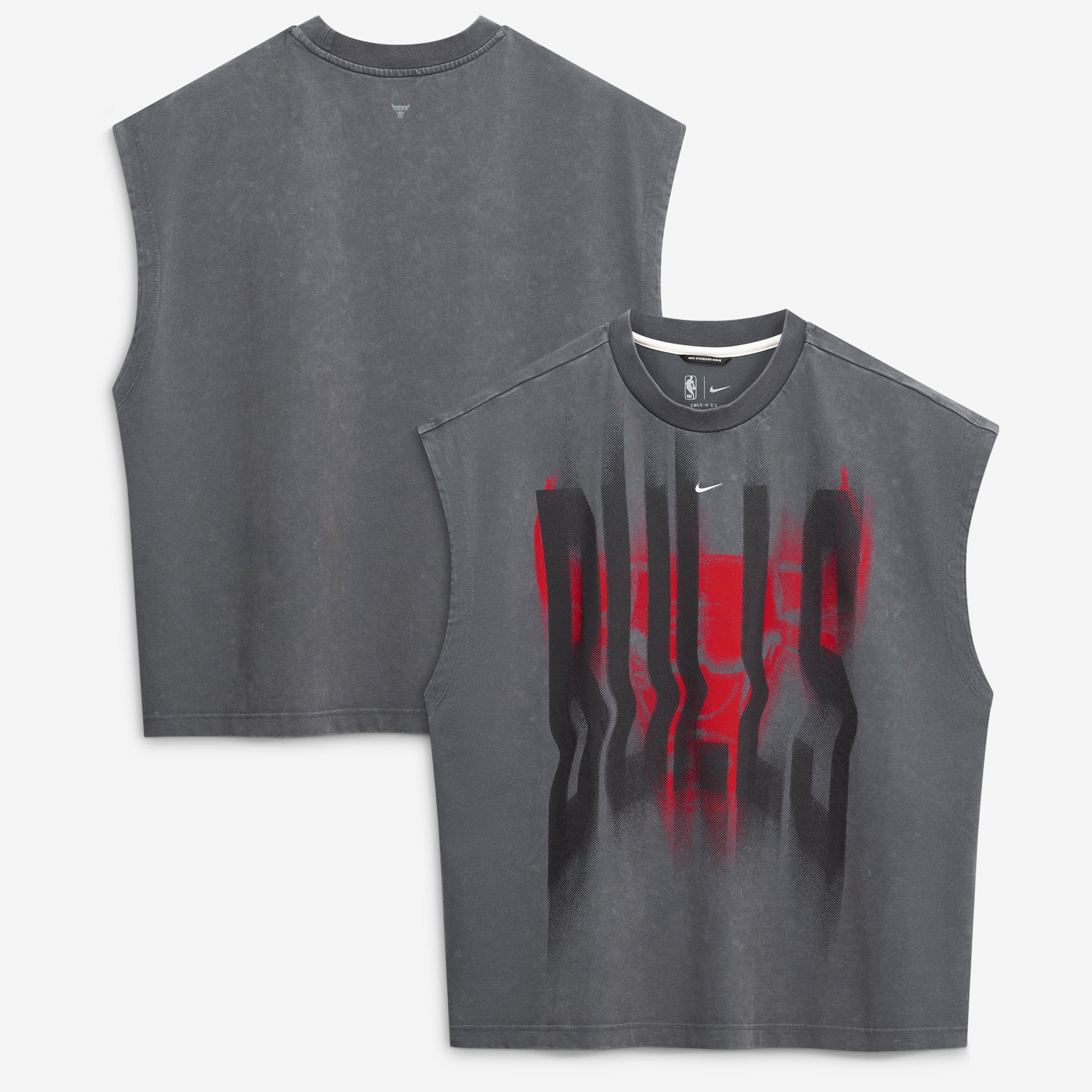 Débardeur d'avant-match Nike Chicago Bulls 2026 Standard Issue pour homme, couleur anthracite