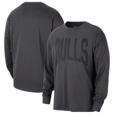 Chicago Bulls Nike 2026 Standard Issue Travel Long Sleeve T-Shirt - Charcoal