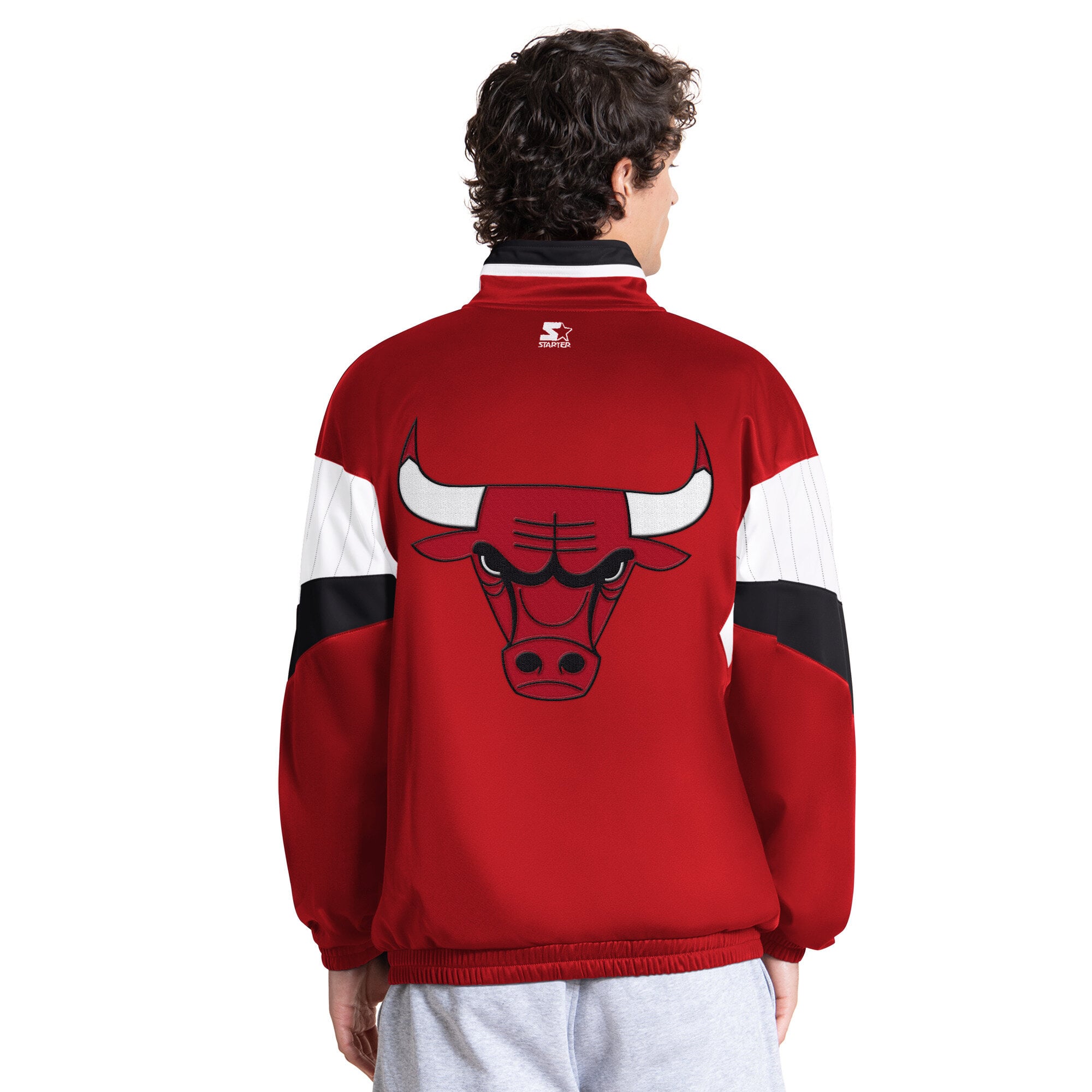Veste de survêtement zippée Starter rouge Chicago Bulls Legacy pour homme