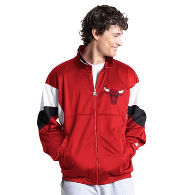 Chicago Bulls Starter Legacy Full-Zip Track Jacket - Red