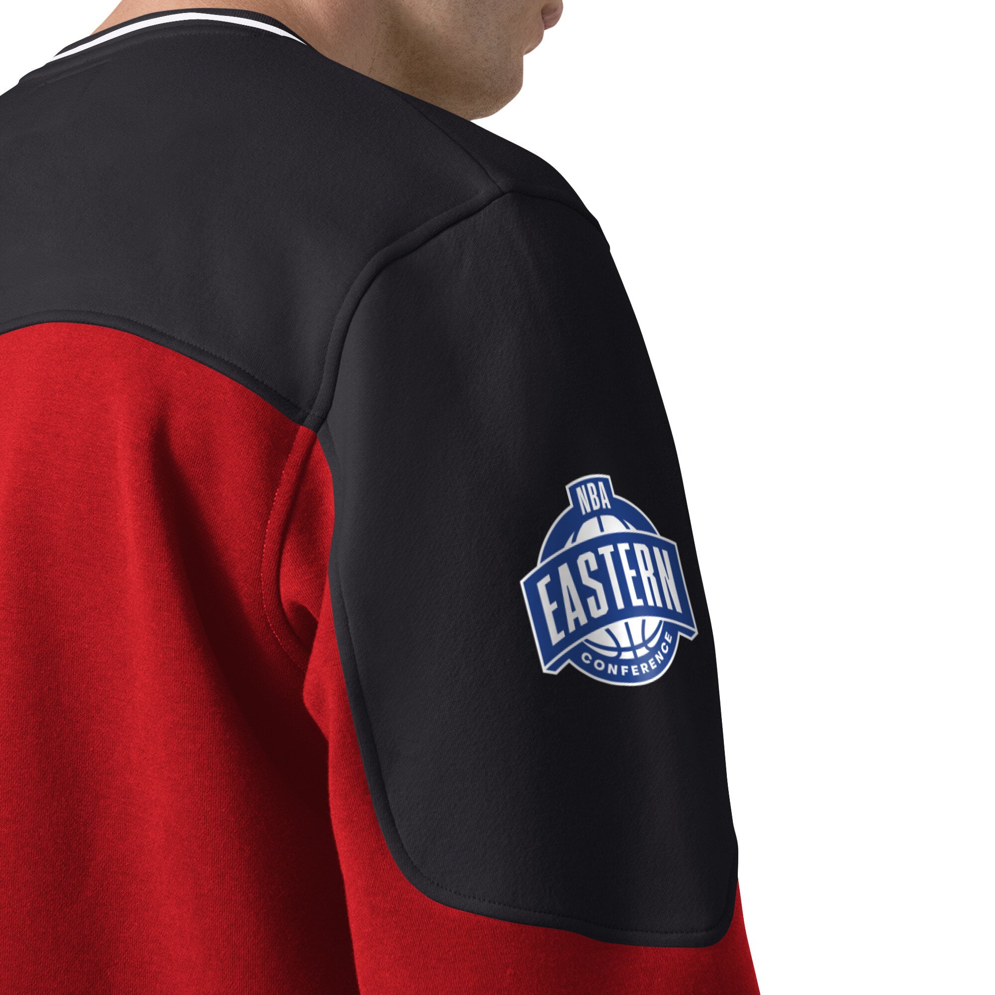 T-shirt à manches longues et col en V Starter rouge Chicago Bulls pour homme