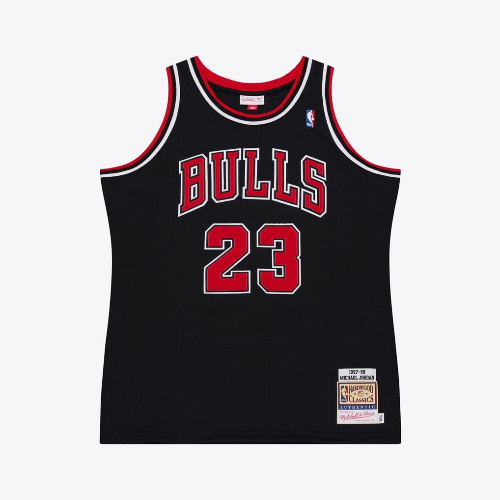 Michael Jordan Chicago Bulls 1997-98 Black Authentic Jersey