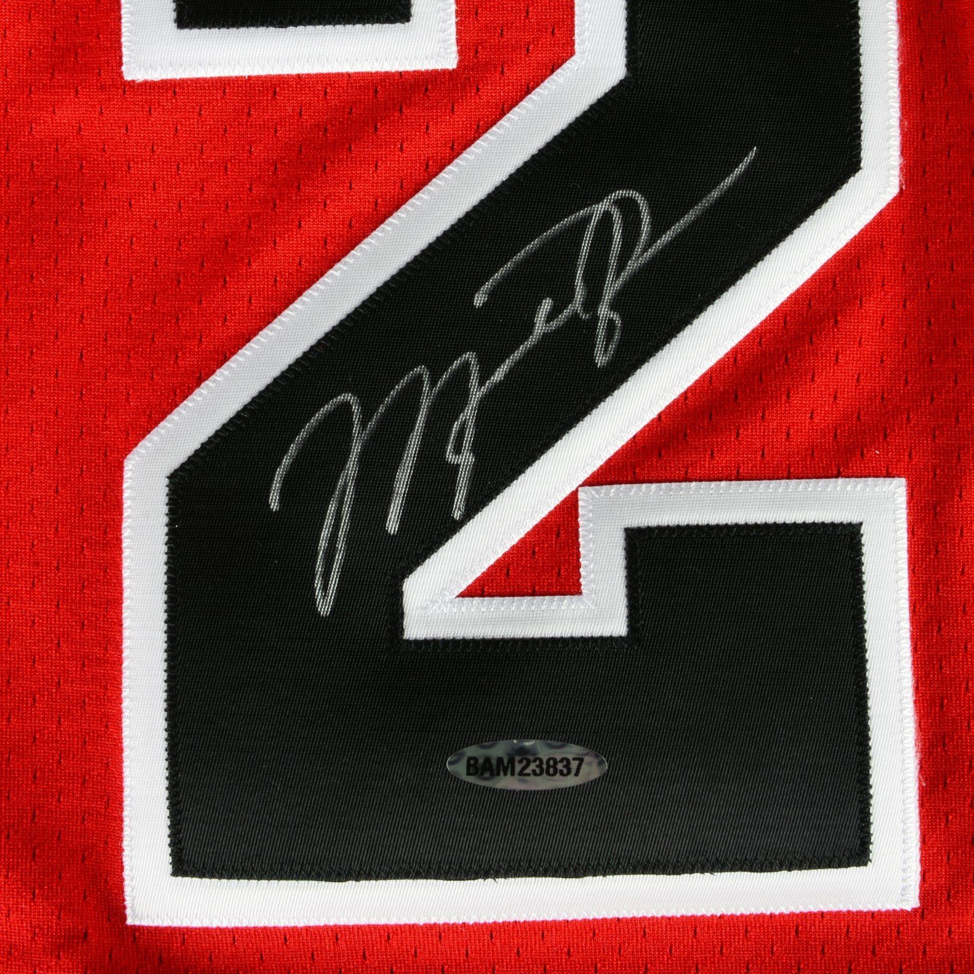 Michael Jordan Chicago Bulls Autographed 1997-98 Mitchell & Ness Red Jersey-Upper Deck