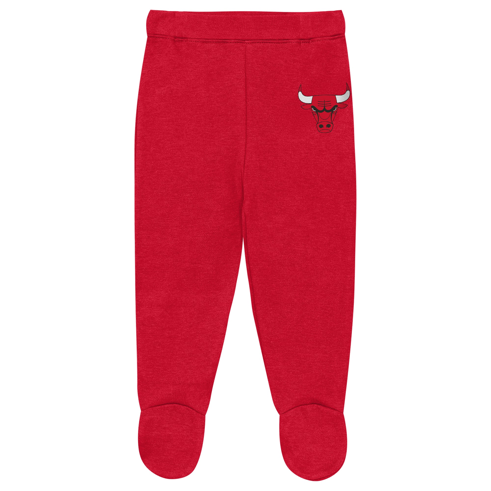 Ensemble pour nouveau-né et bébé Outerstuff Chicago Bulls : body, pantalon bonnet à revers.