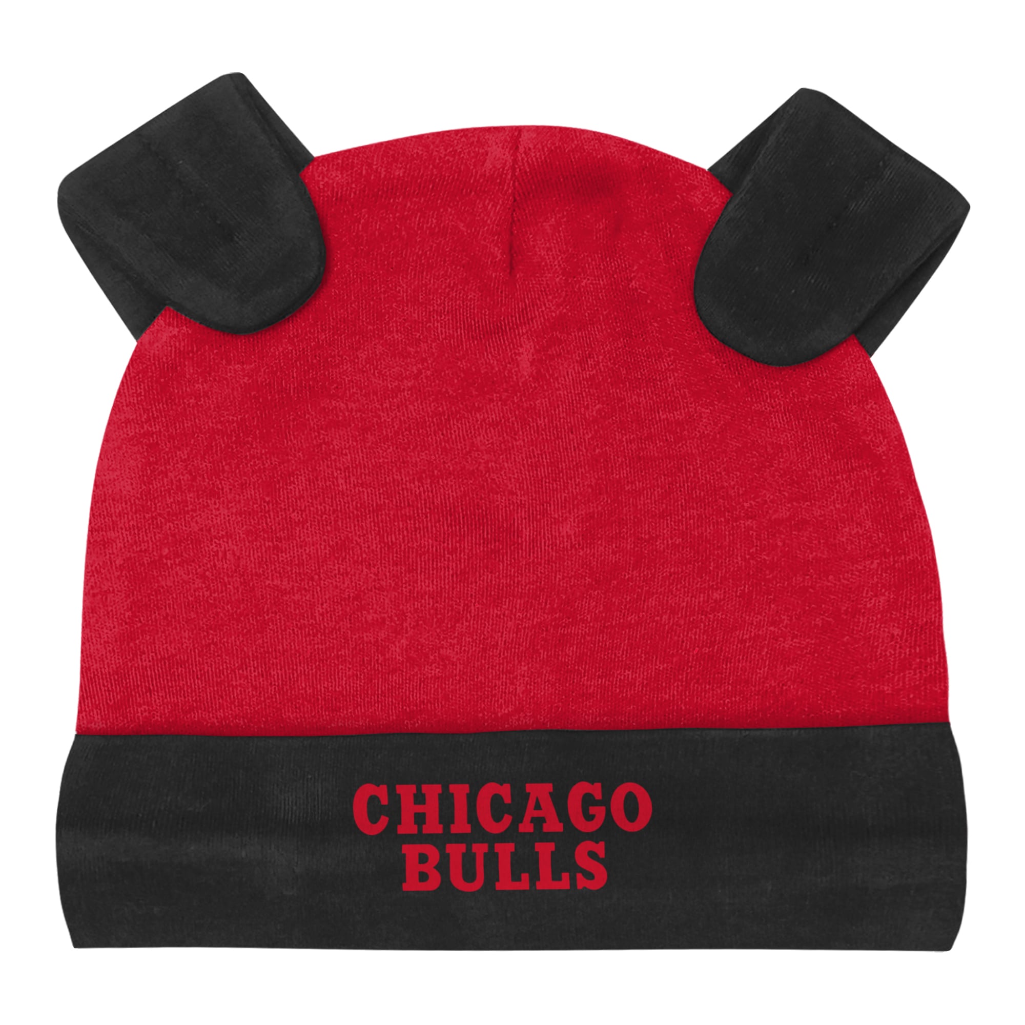 Ensemble pour nouveau-né et bébé Outerstuff Chicago Bulls : body, pantalon bonnet à revers.