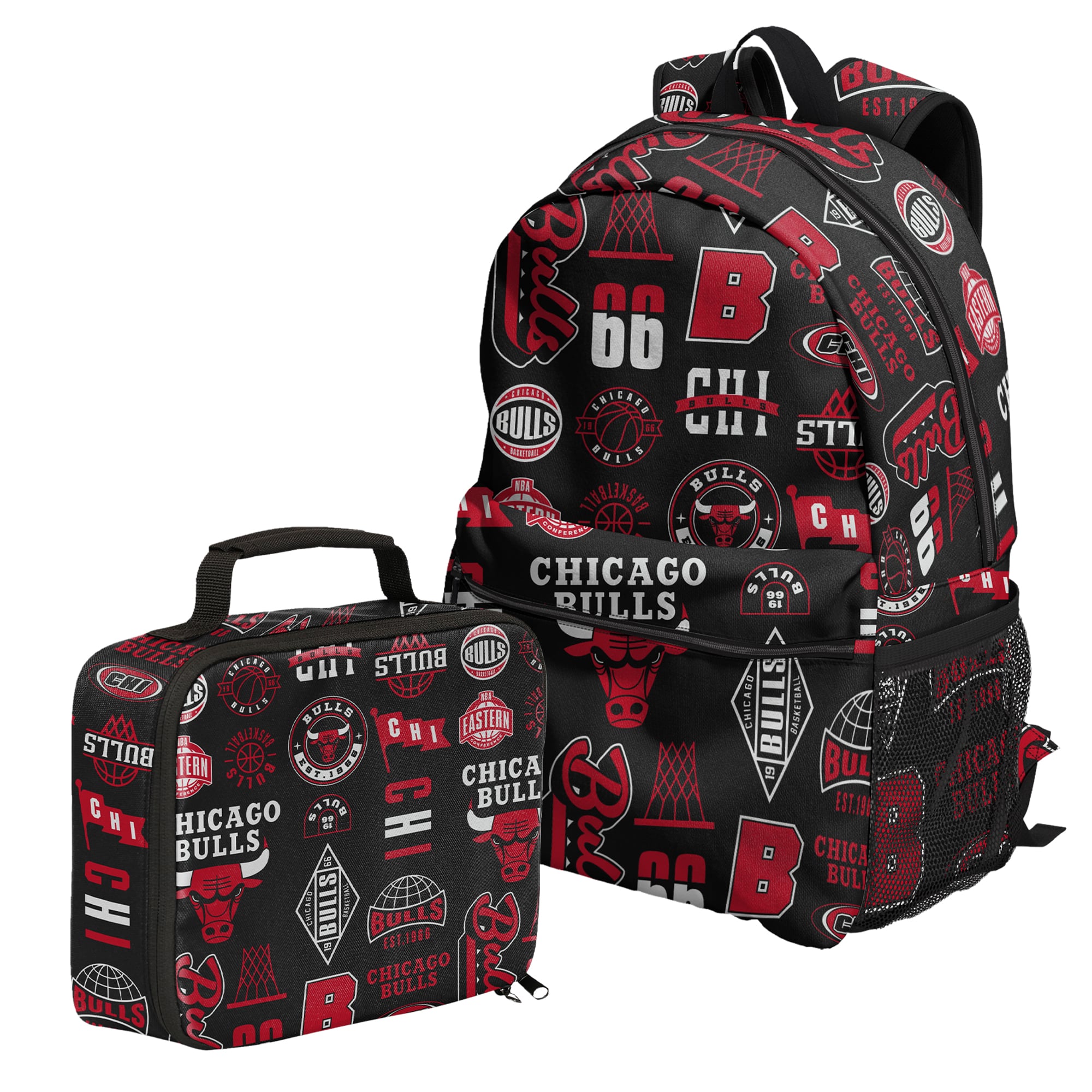 Outerstuff Chicago Bulls Backpack and Lunchbox Set