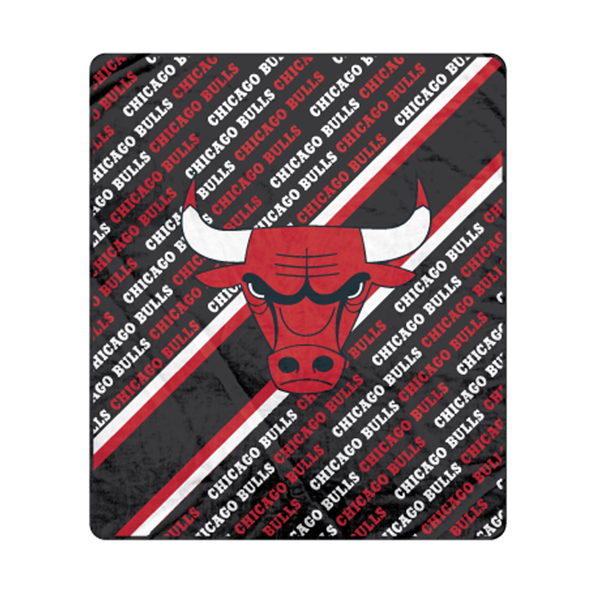 Couverture ultra douce Pegasus Chicago Bulls, 152 x 178 cm (diagonale), doublée, avec logo.