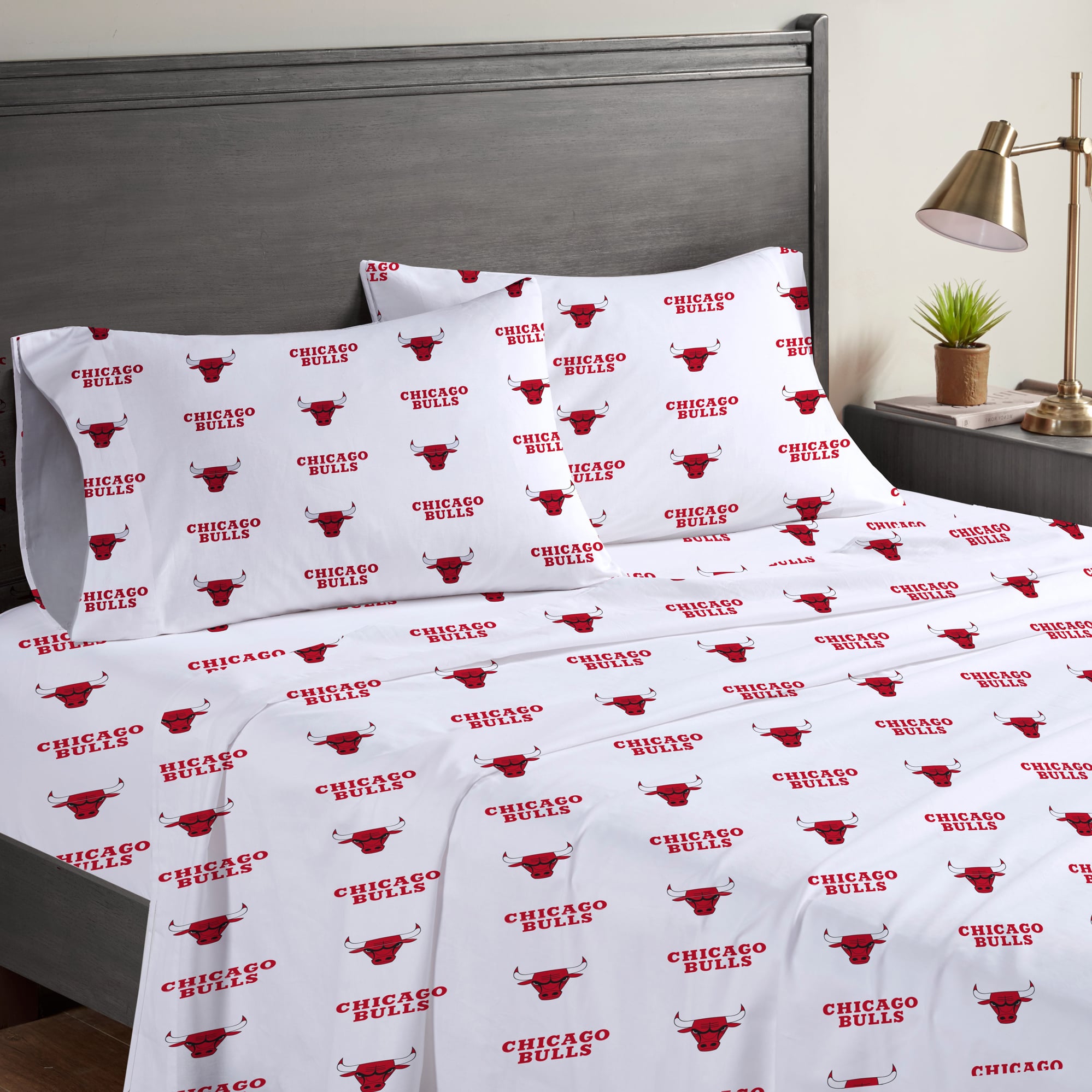 Ensemble de draps complets quatre pièces Pegasus Chicago Bulls