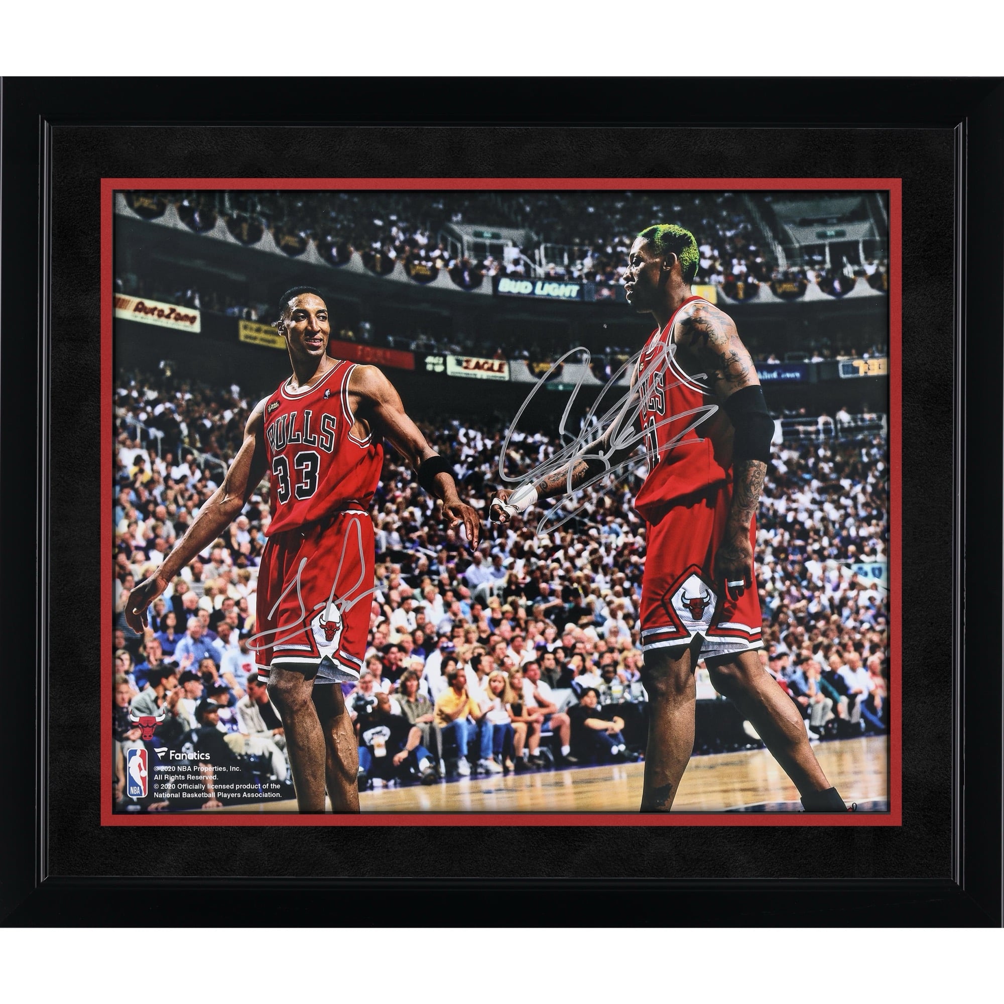Scottie Pippen & Dennis Rodman Chicago Bulls Autographed 16" x 20" Photograph