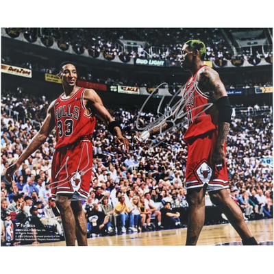Scottie Pippen & Dennis Rodman Chicago Bulls Autographed Fanatics Authentic 16" x 20" Photograph