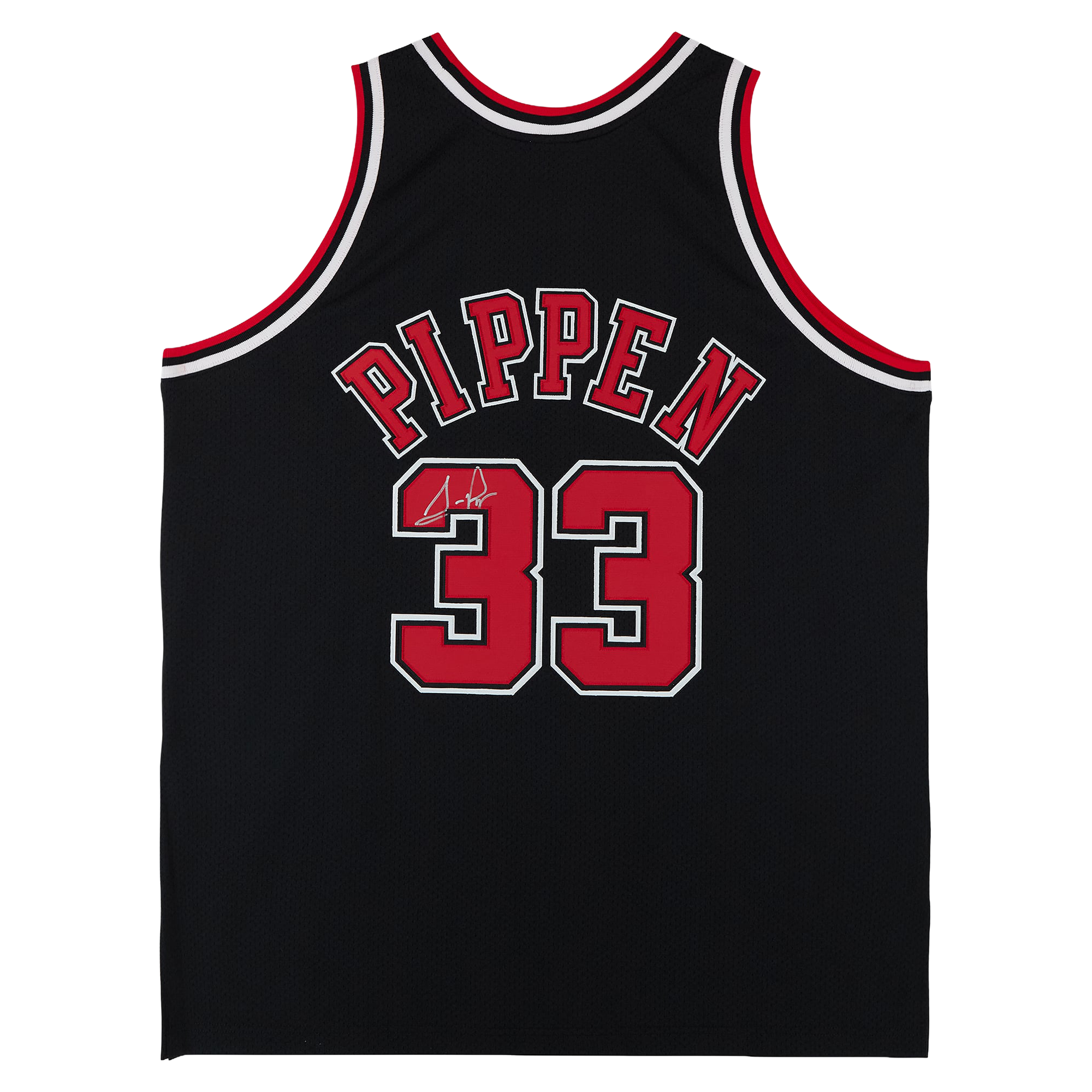 Scottie Pippen Chicago Bulls Autographed Black Mitchell & Ness 1997 Authentic Jersey