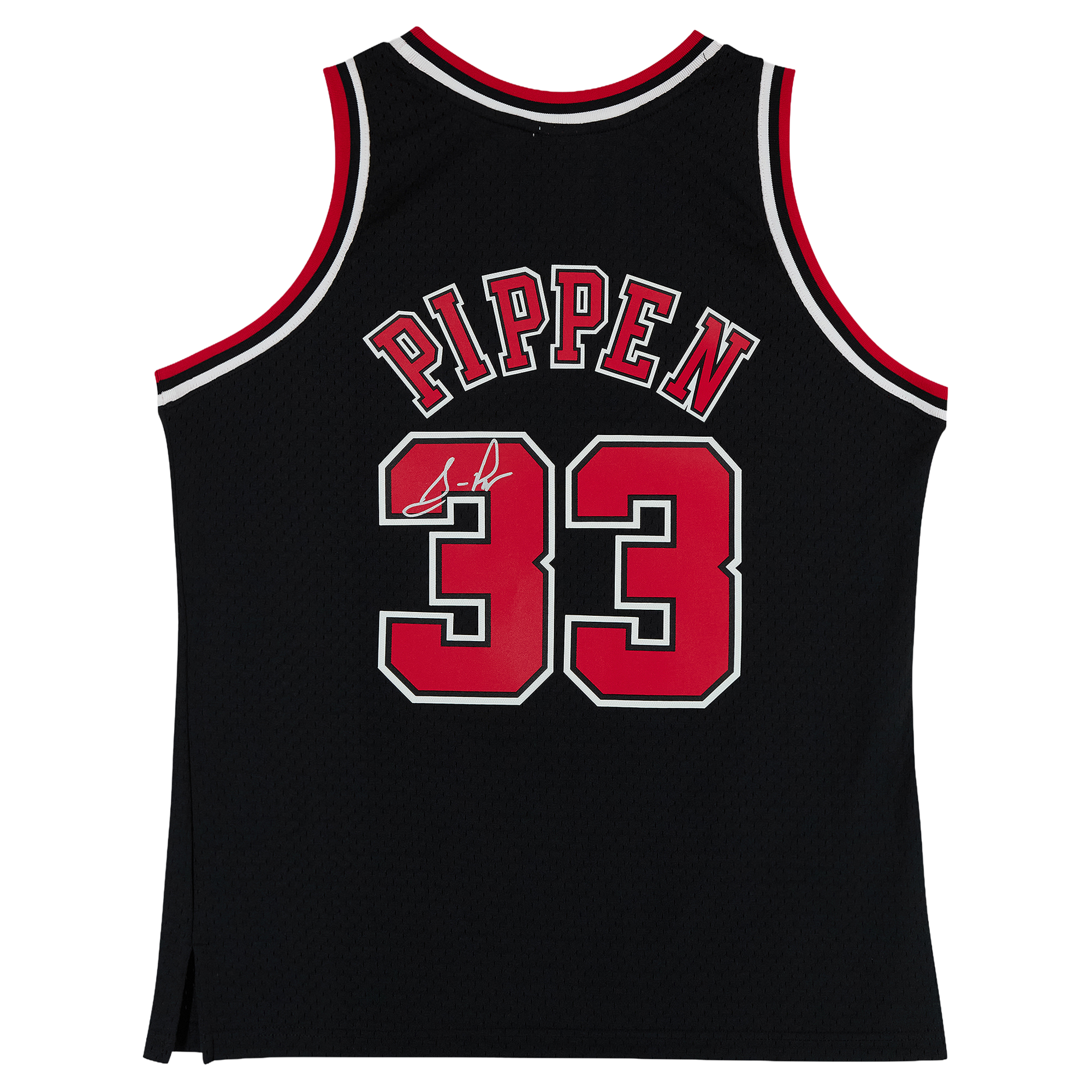 Scottie Pippen Chicago Bulls Autographed Mitchell & Ness Black 1997-98 Swingman Jersey