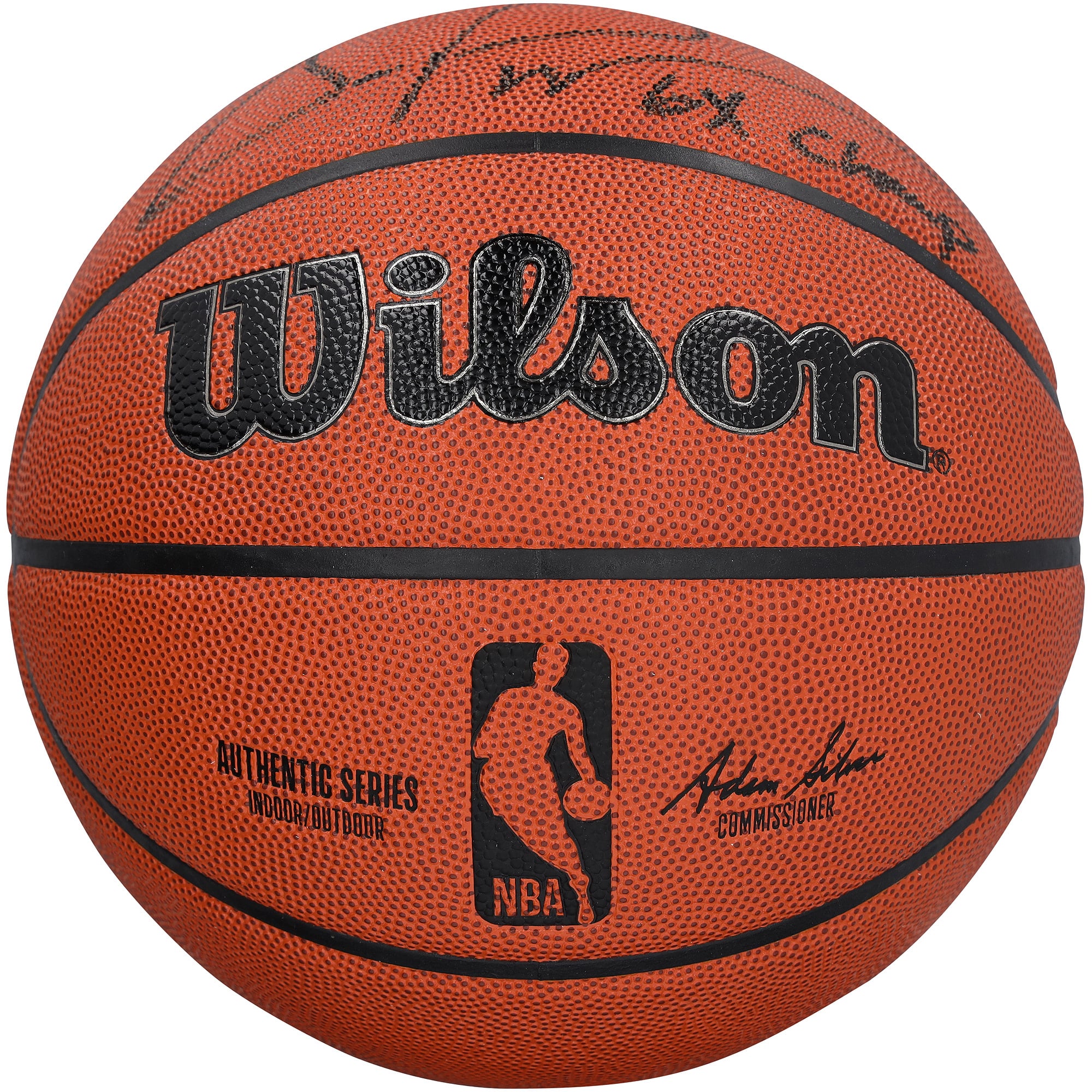 Scottie Pippen Chicago Bulls Autographed Wilson Authentic Series Indoor/Outdoor Basketball with "6X Champ" Inscription