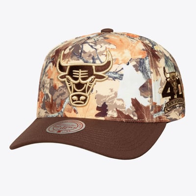 Chicago Bulls Mitchell & Ness Unisex Leaf Camo Pro Adjustable Hat - Camo
