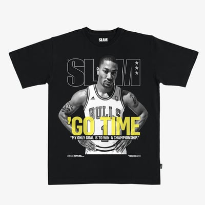 Chicago Bulls SLAM Unisex Hardwood Classics Cover Tee - Black